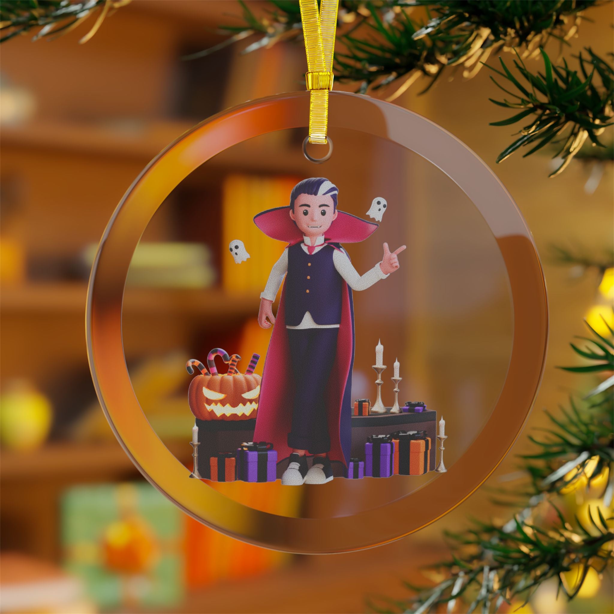 Vampire’s Halloween Gift Surprise | Glass Ornaments