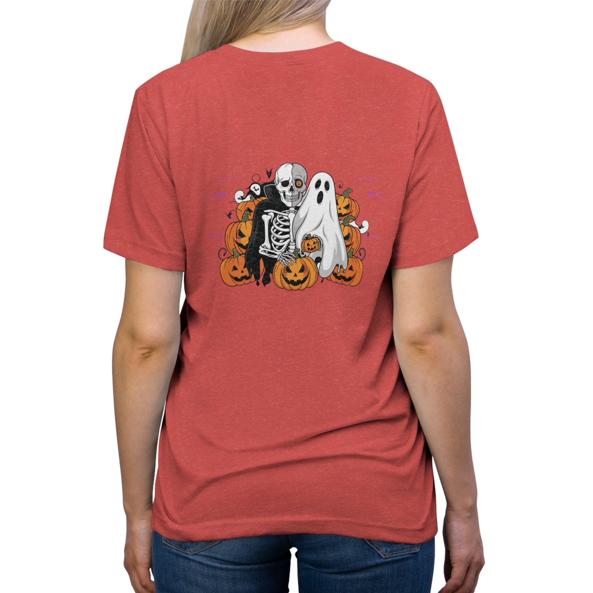 Halloween with Bats | Unisex Triblend Tee