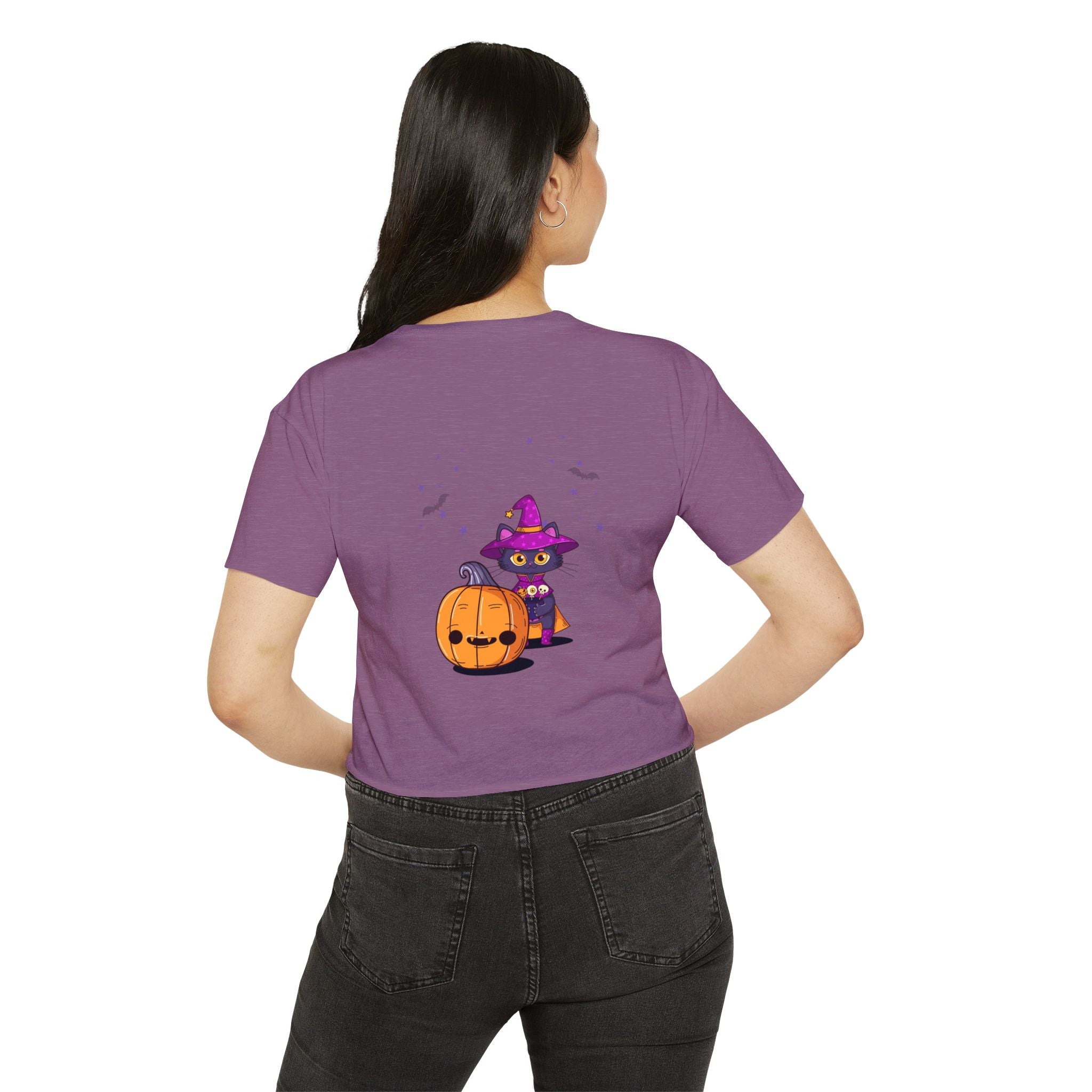 Halloween with Witch's Cats | Women's Festival Crop Top