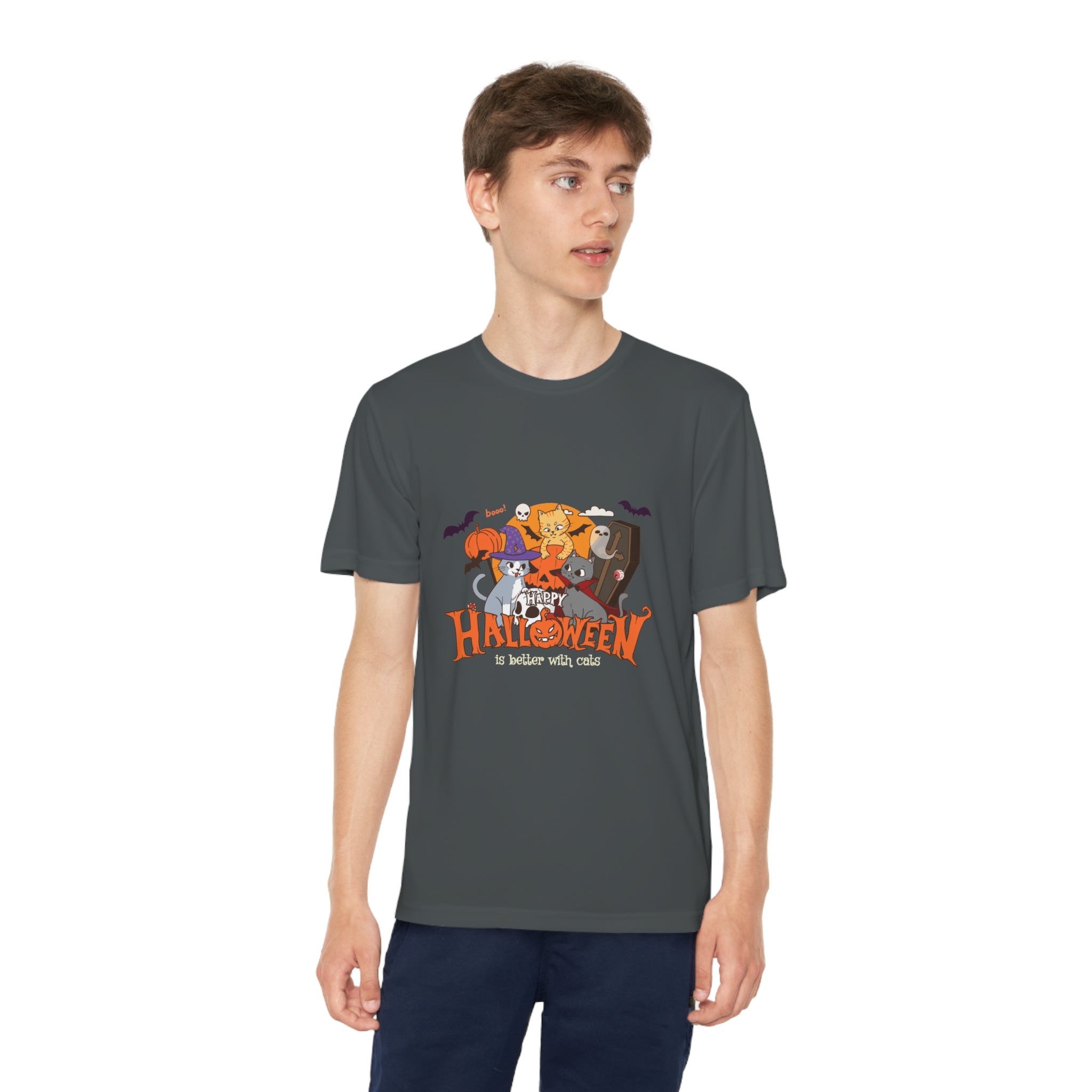 Halloween is Better with Cats | Youth Competitor Tee