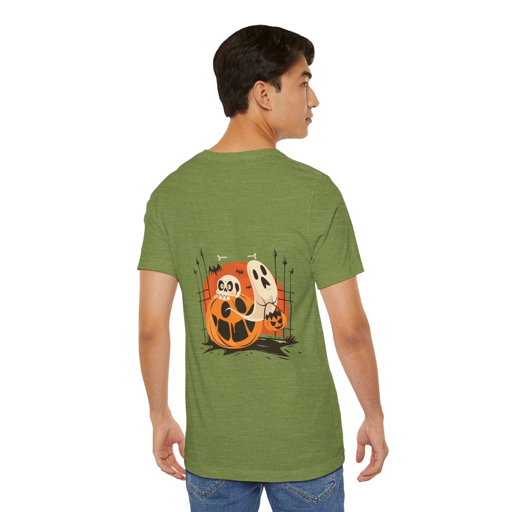 Halloween with Pumpkins | Unisex Jersey Short Sleeve Tee