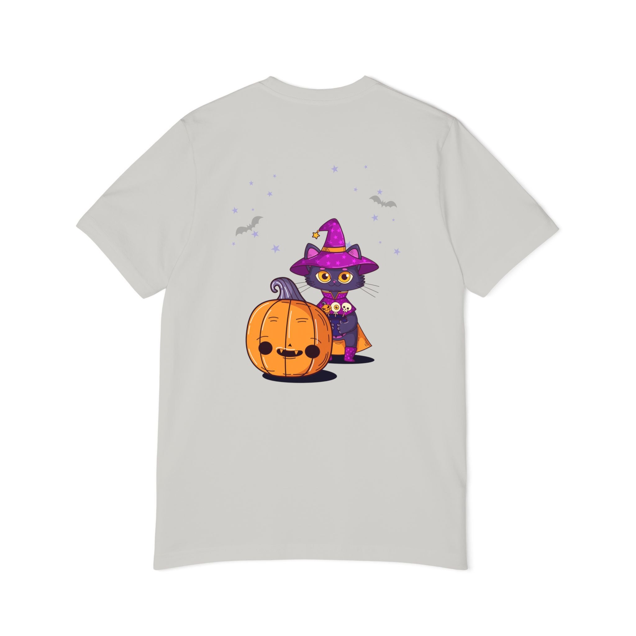 Halloween with Witch's Cats | USA-Made Unisex Short-Sleeve Jersey T-Shirt