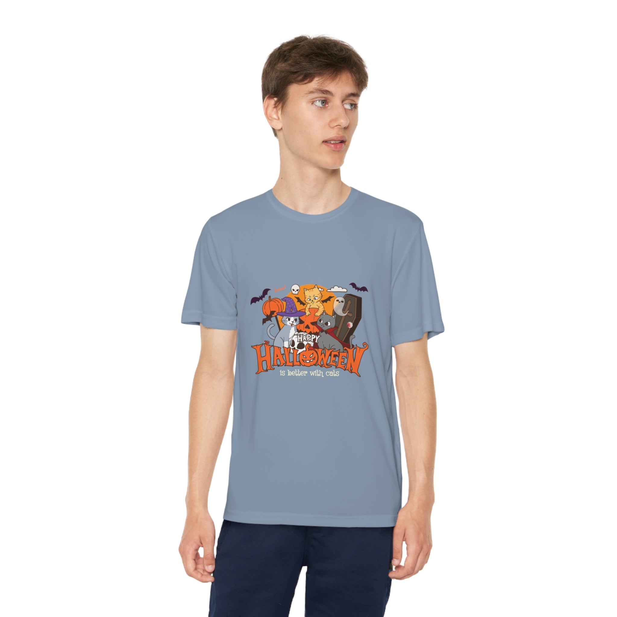 Halloween is Better with Cats | Youth Competitor Tee
