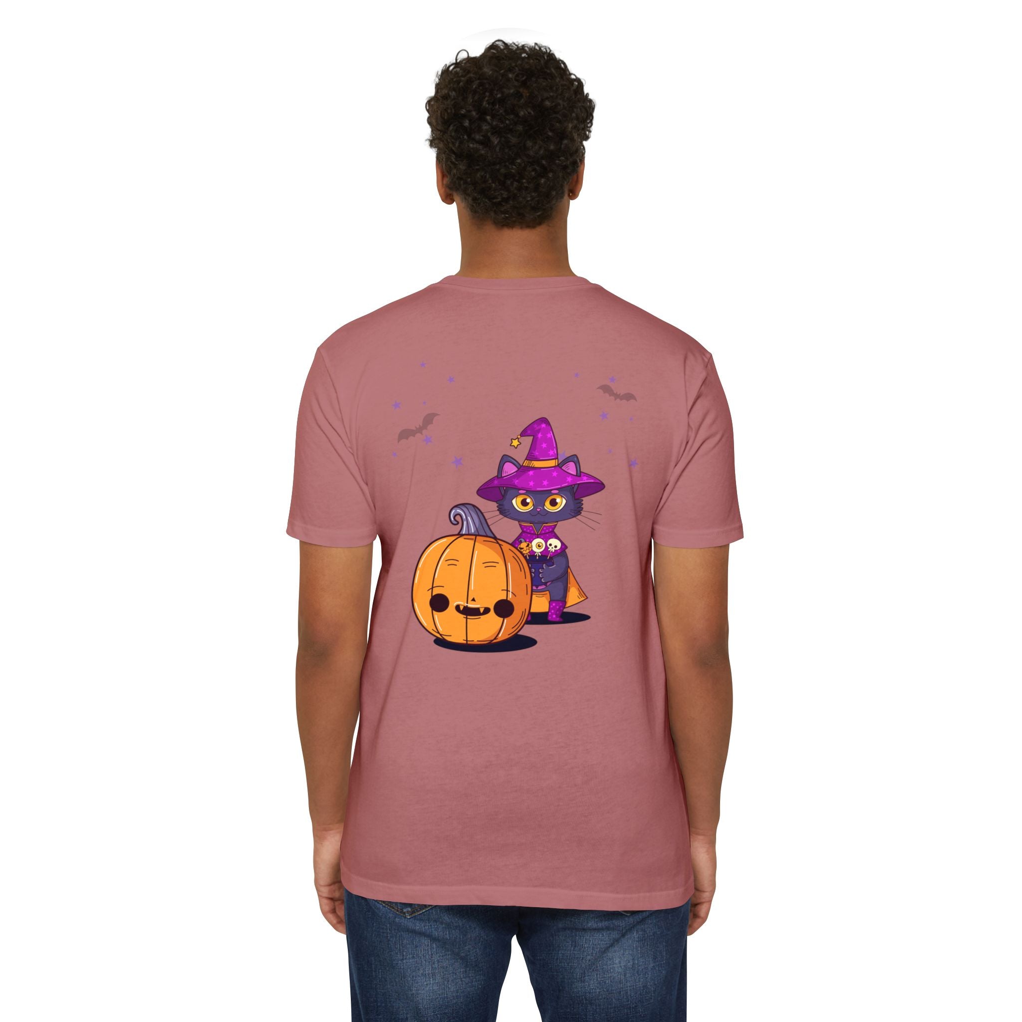 Halloween with Witch's Cats | Unisex CVC Jersey T-shirt