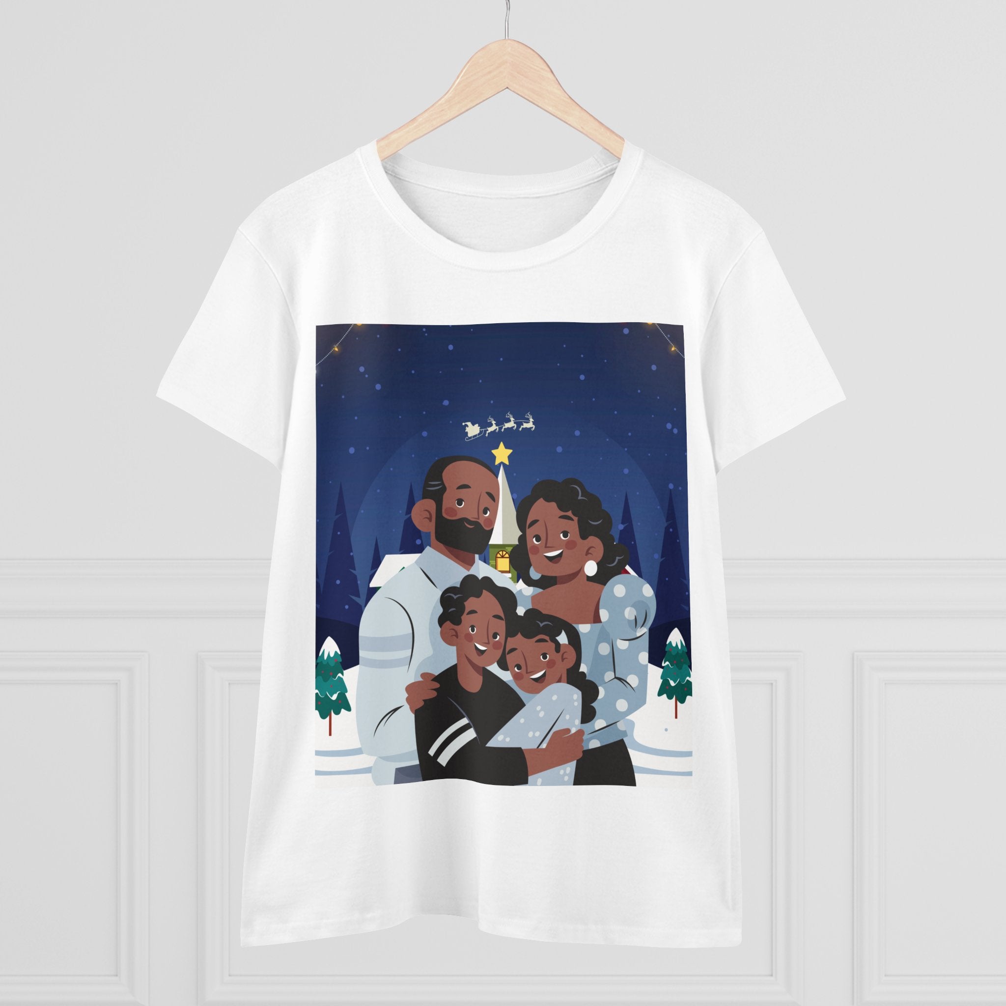 Happy Christmas Day Women's Midweight Cotton Tee