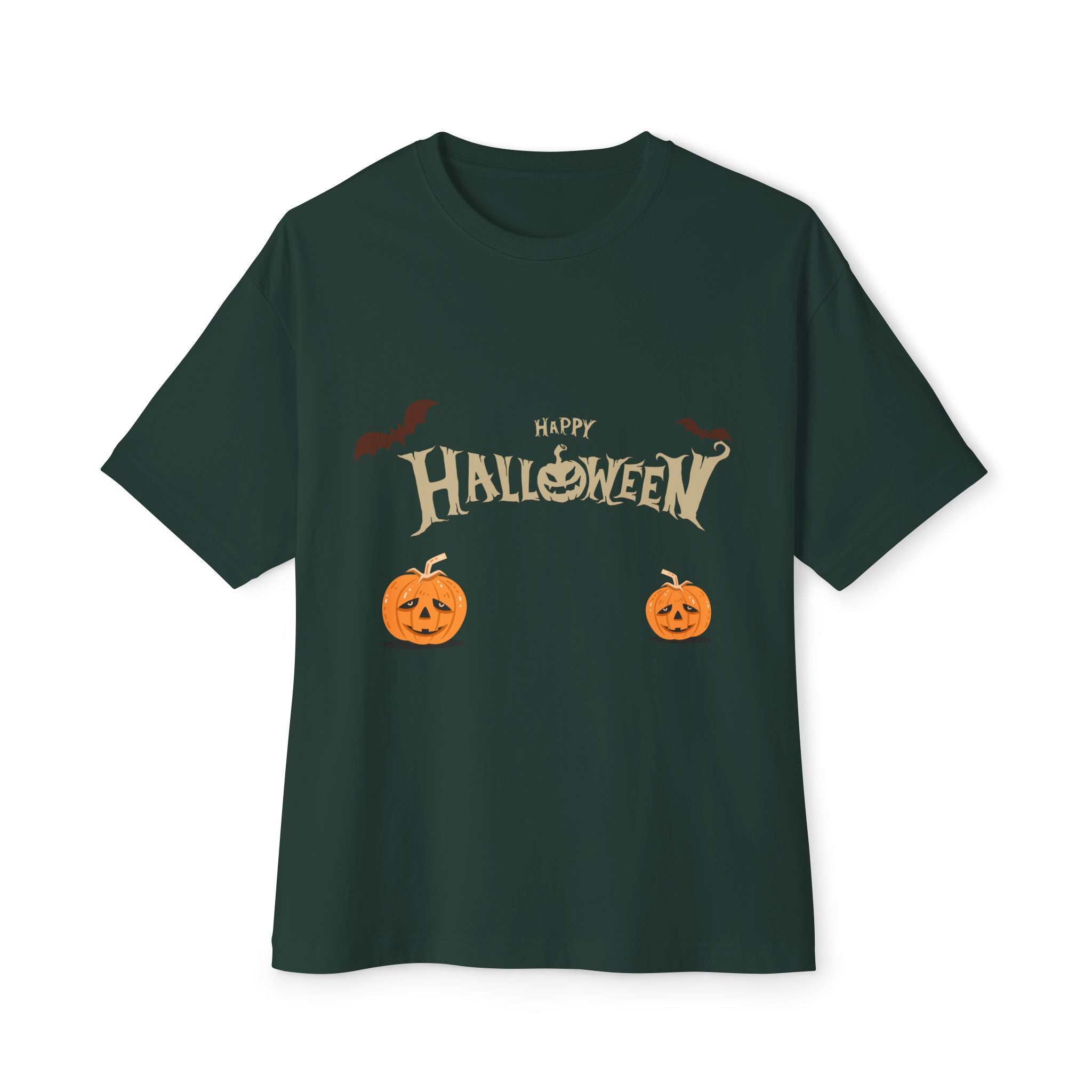 Halloween with Pumpkins | Unisex Oversized Boxy Tee