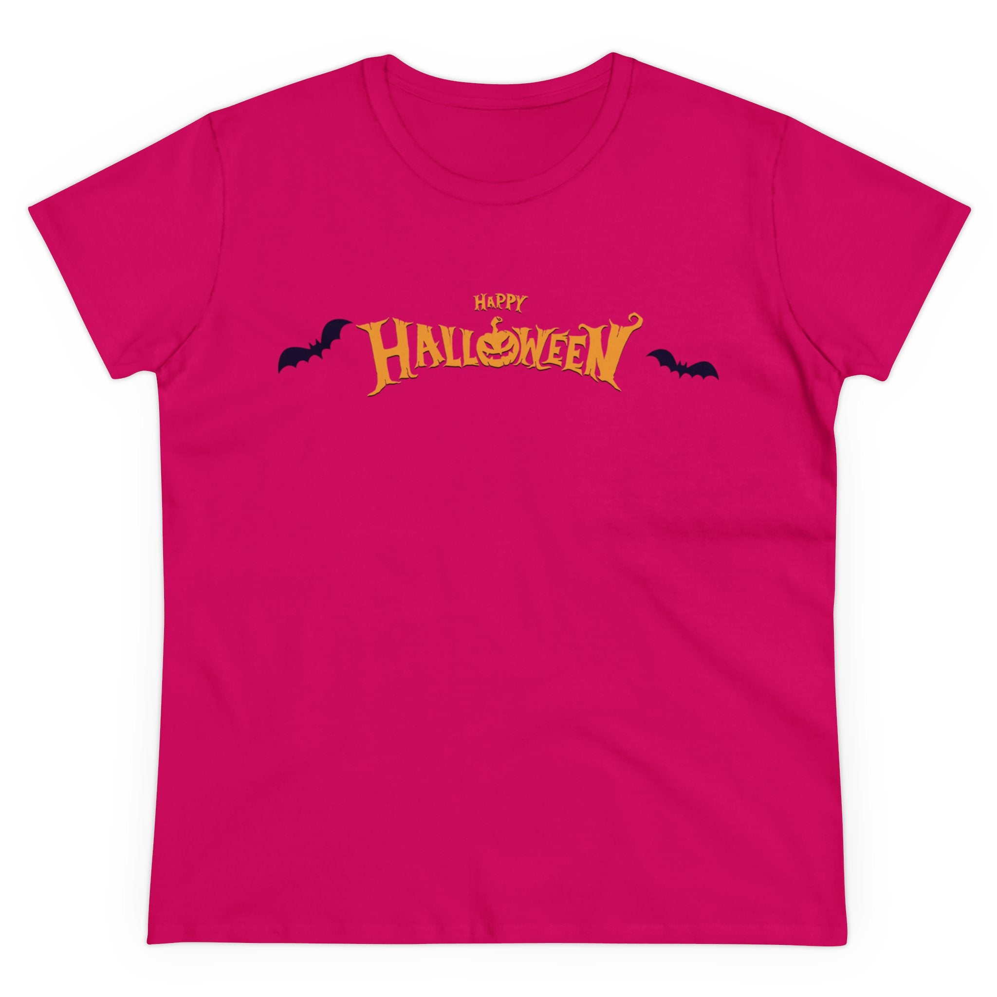 Halloween with Bats | Women's Midweight Cotton Tee