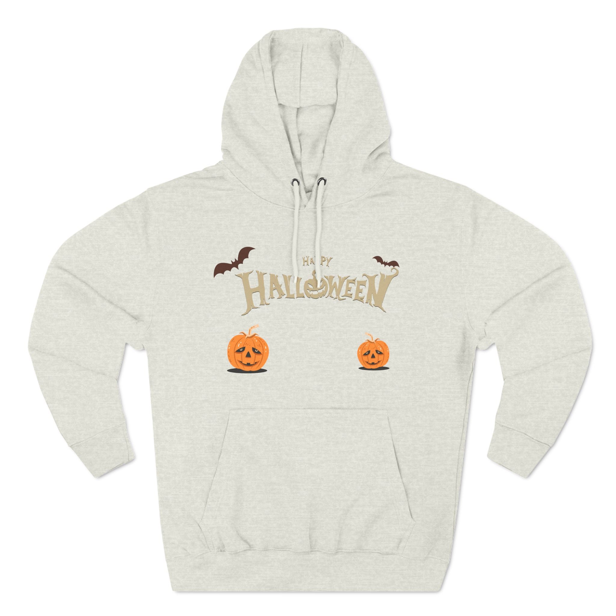 Halloween with Pumpkins | Three-Panel Fleece Hoodie