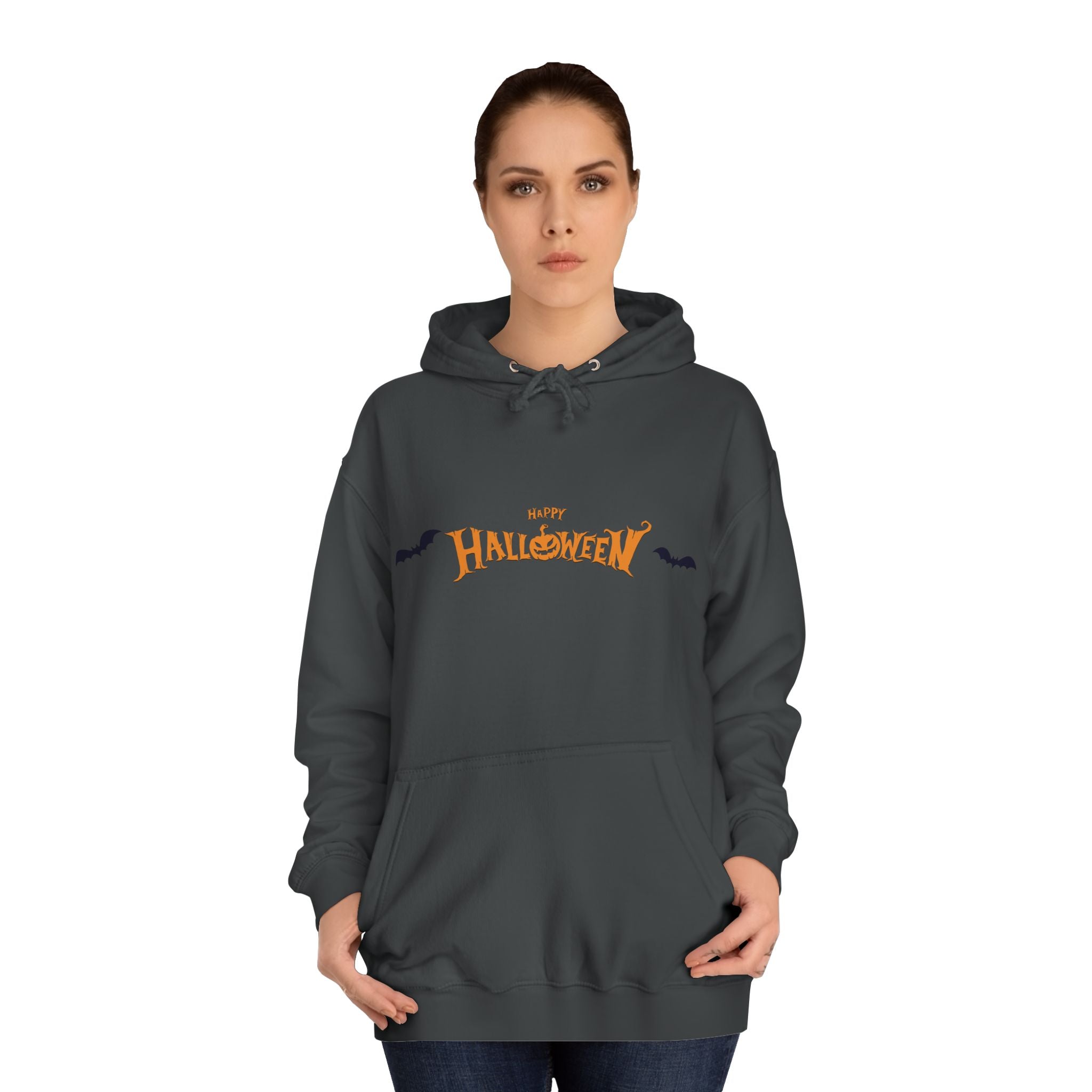 Halloween with Bats | Unisex College Hoodie