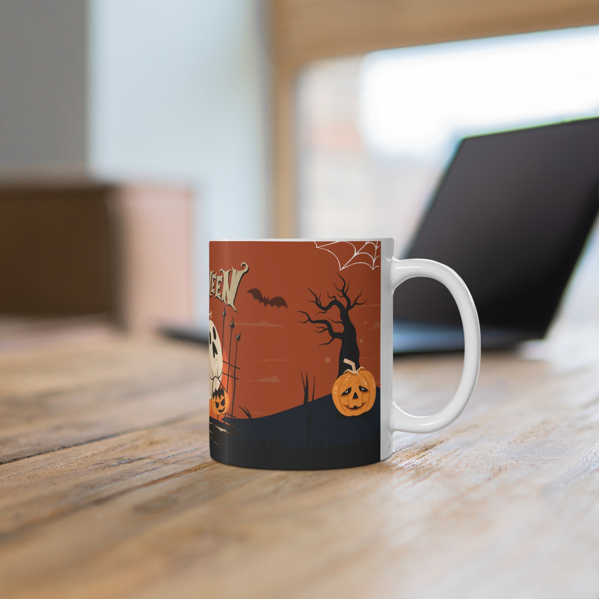Happy Halloween with Pumpkin | Ceramic Coffee Cups