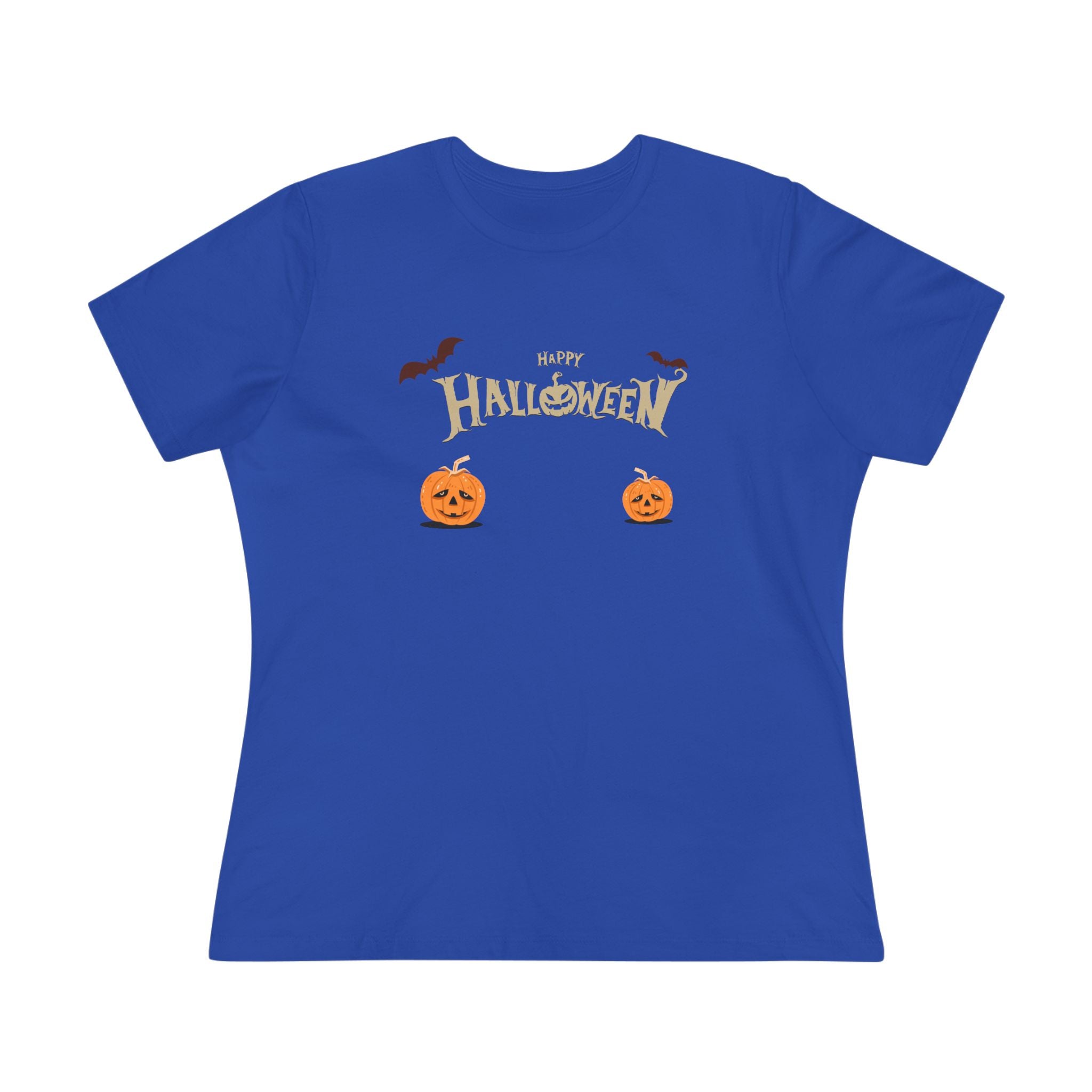 Halloween with Pumpkins | Women's Cotton Tee