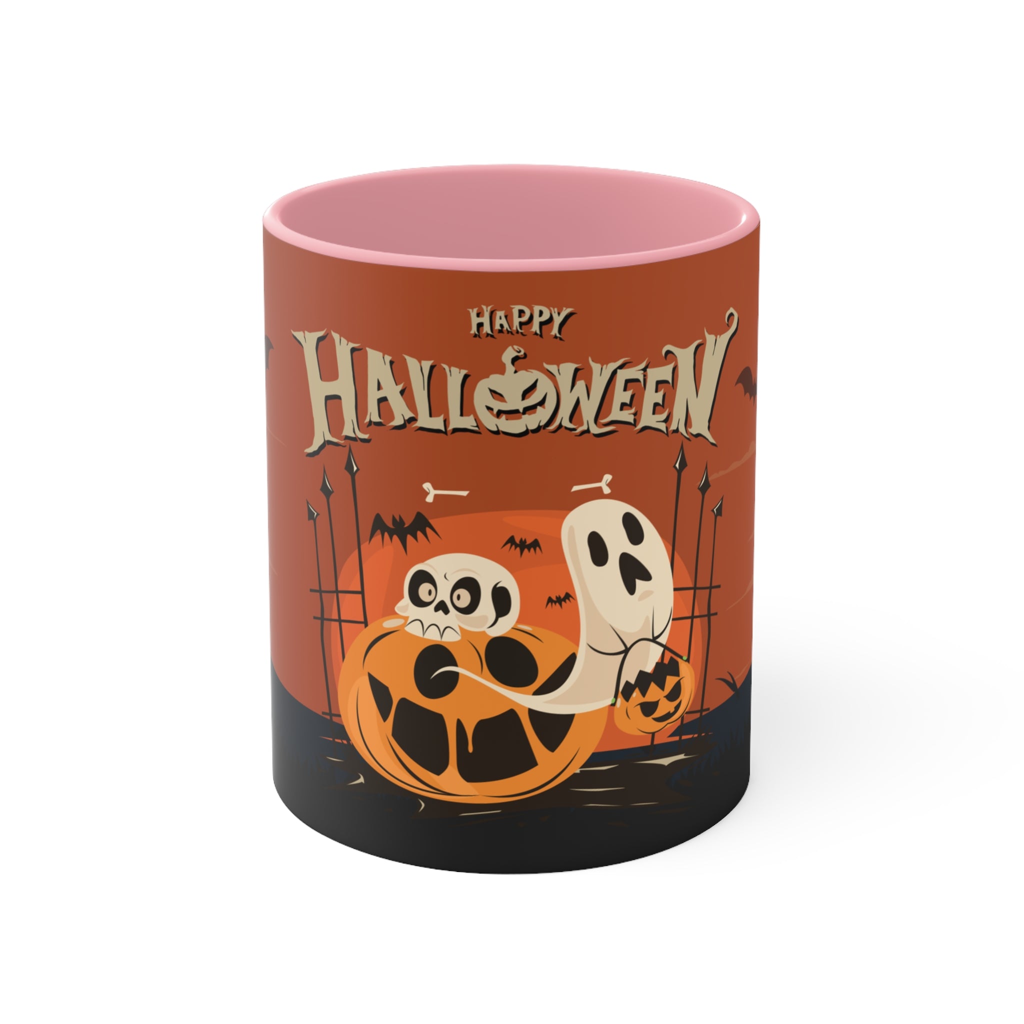 Happy Halloween with Pumpkin | Accent Mugs