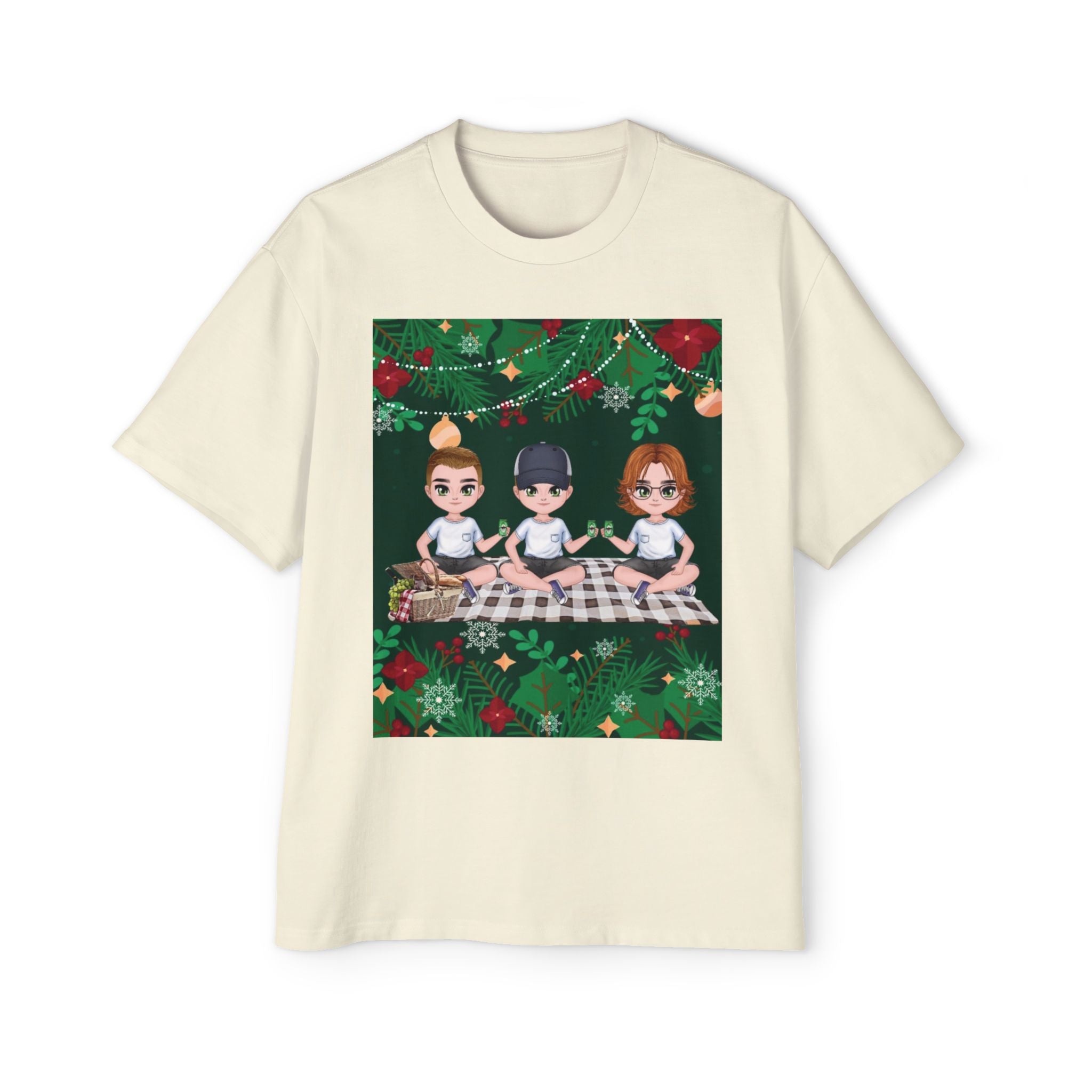 Christmas Family | Men's Heavy Oversized Tee