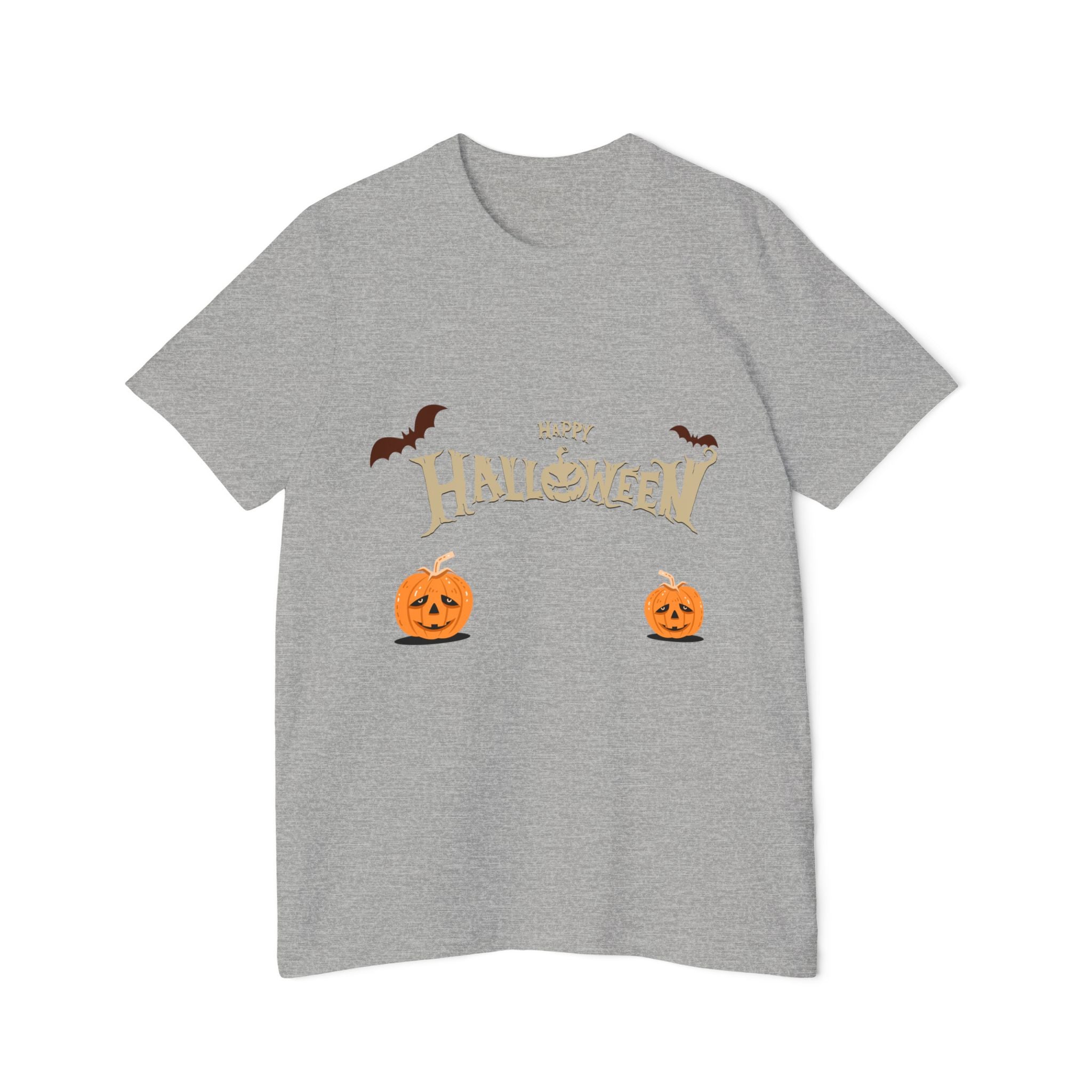 Halloween with Pumpkins | USA-Made Unisex Short-Sleeve Jersey T-Shirt