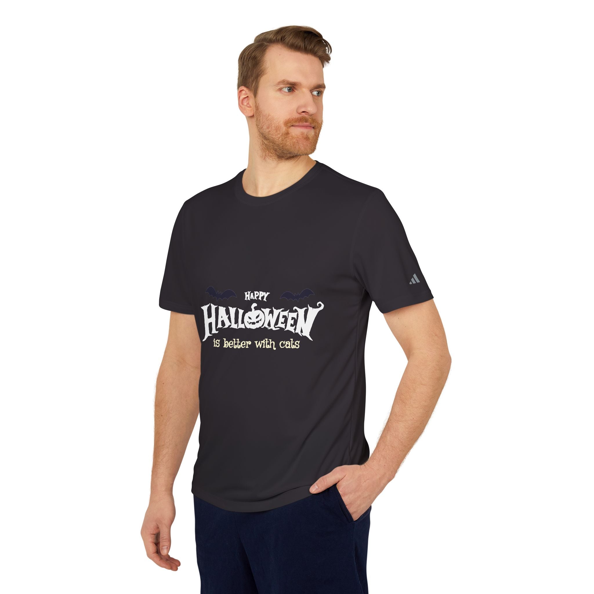 Halloween with Witch's Cats | adidas Unisex Sport T-shirt