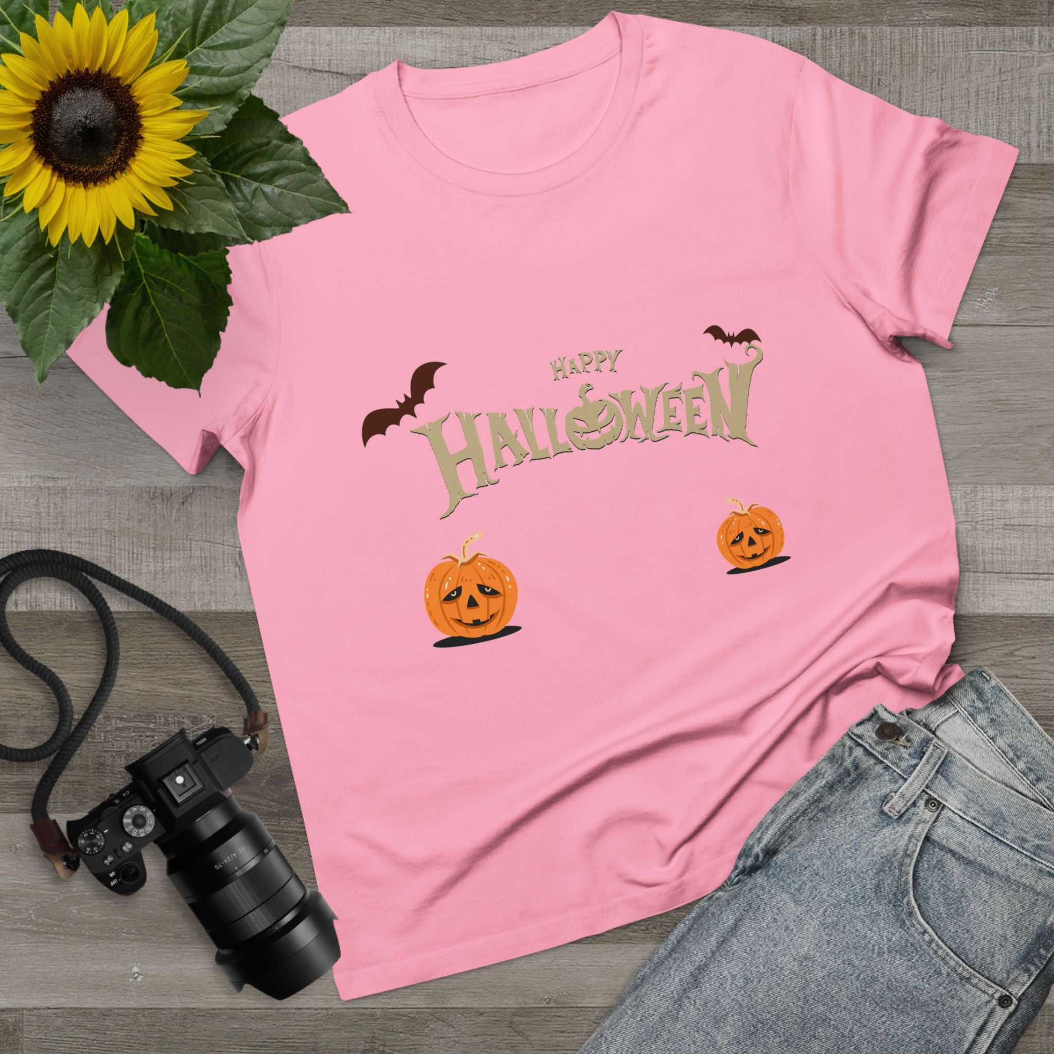 Halloween with Pumpkins | Women’s Maple Tee