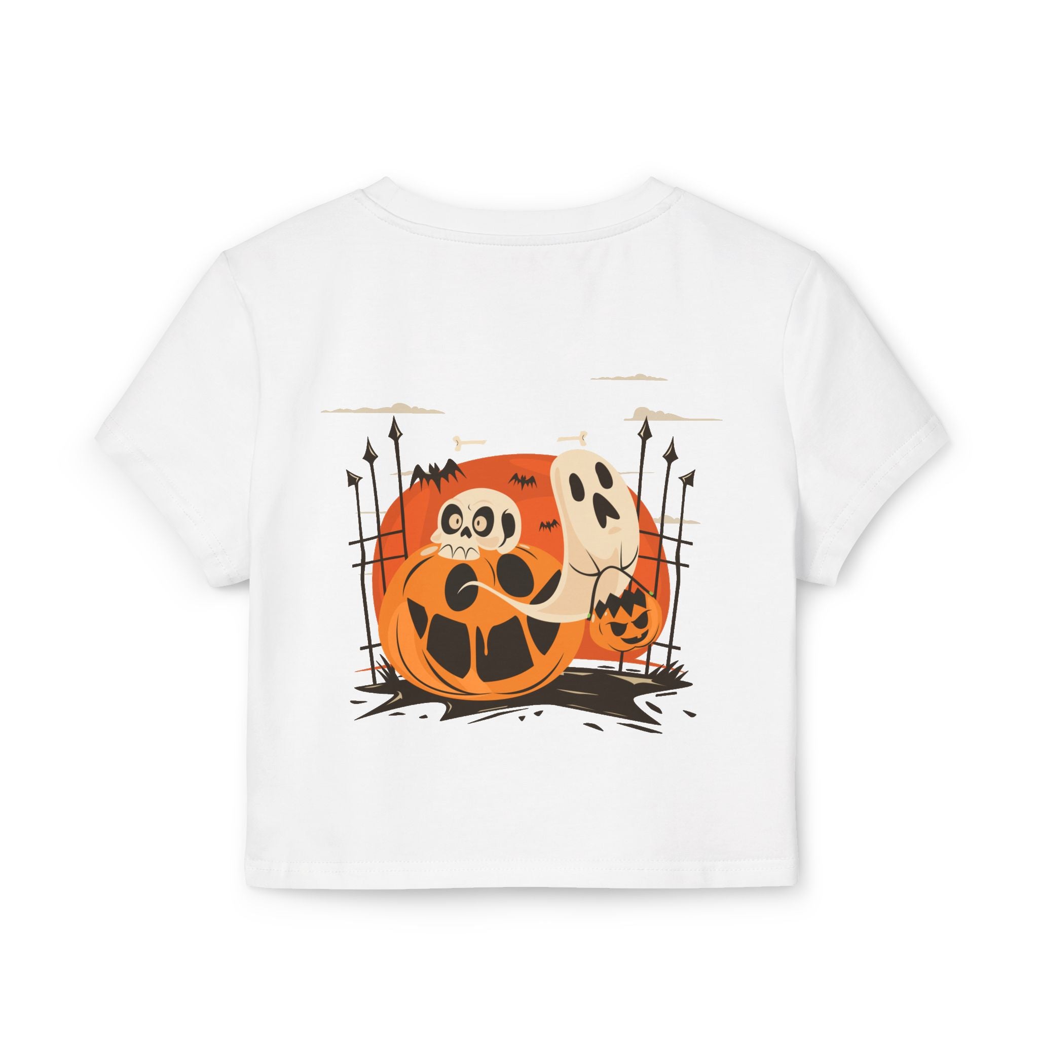 Halloween with Pumpkins | Women's Baby Tee