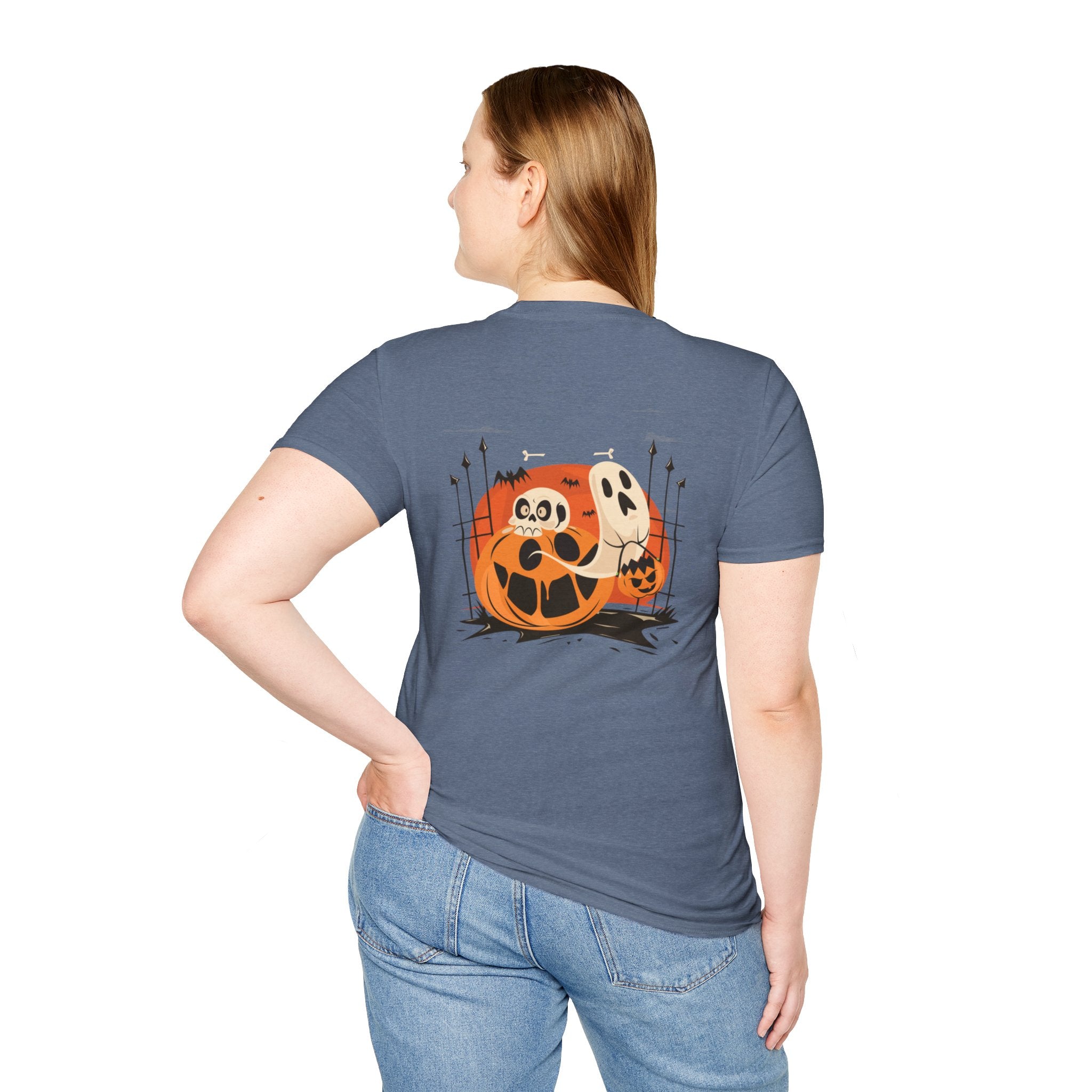 Halloween with Pumpkins | Unisex Softstyle T-Shirt
