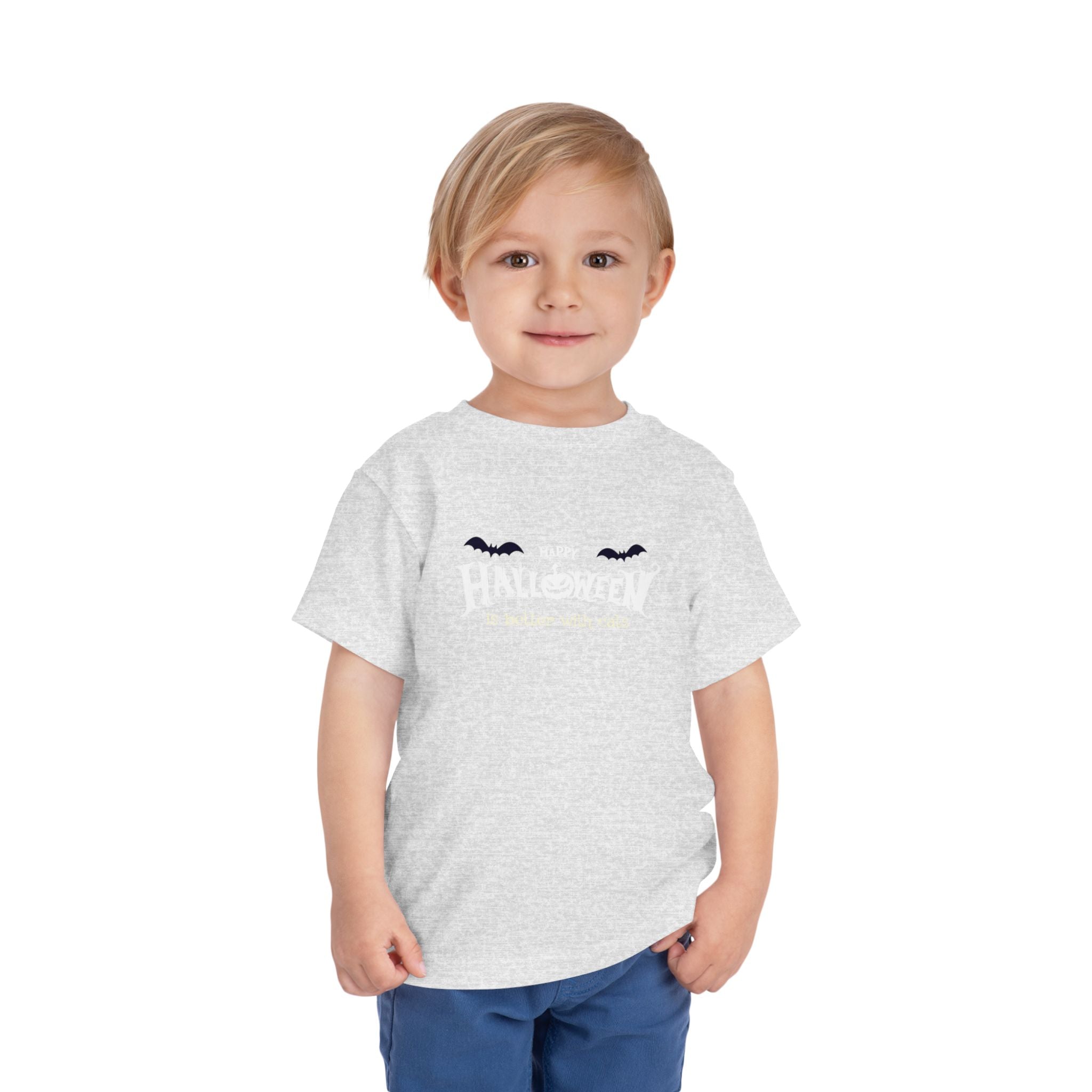 Halloween with Witch's Cats | Toddler Short Sleeve Tee