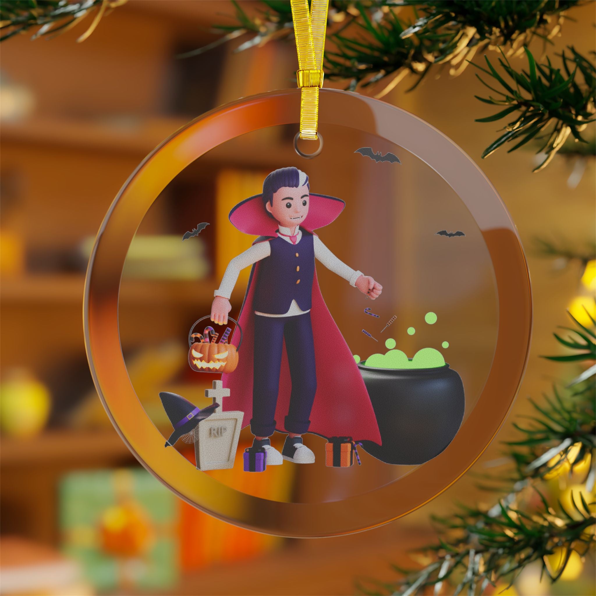 Halloween Vampire’s Potion and Candy | Glass Ornaments