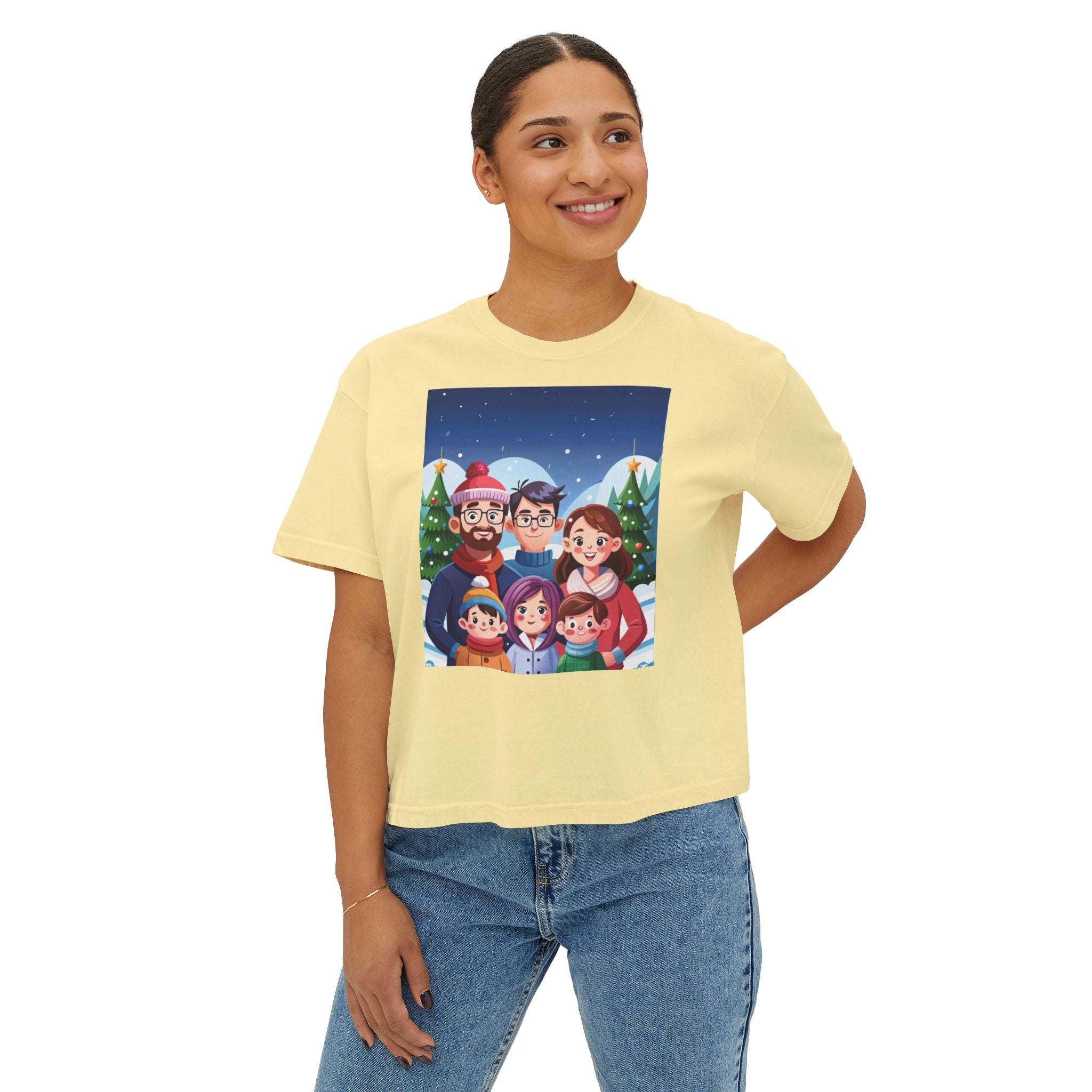 HAPPY CHRISTMAS DAY Women's Boxy Tee