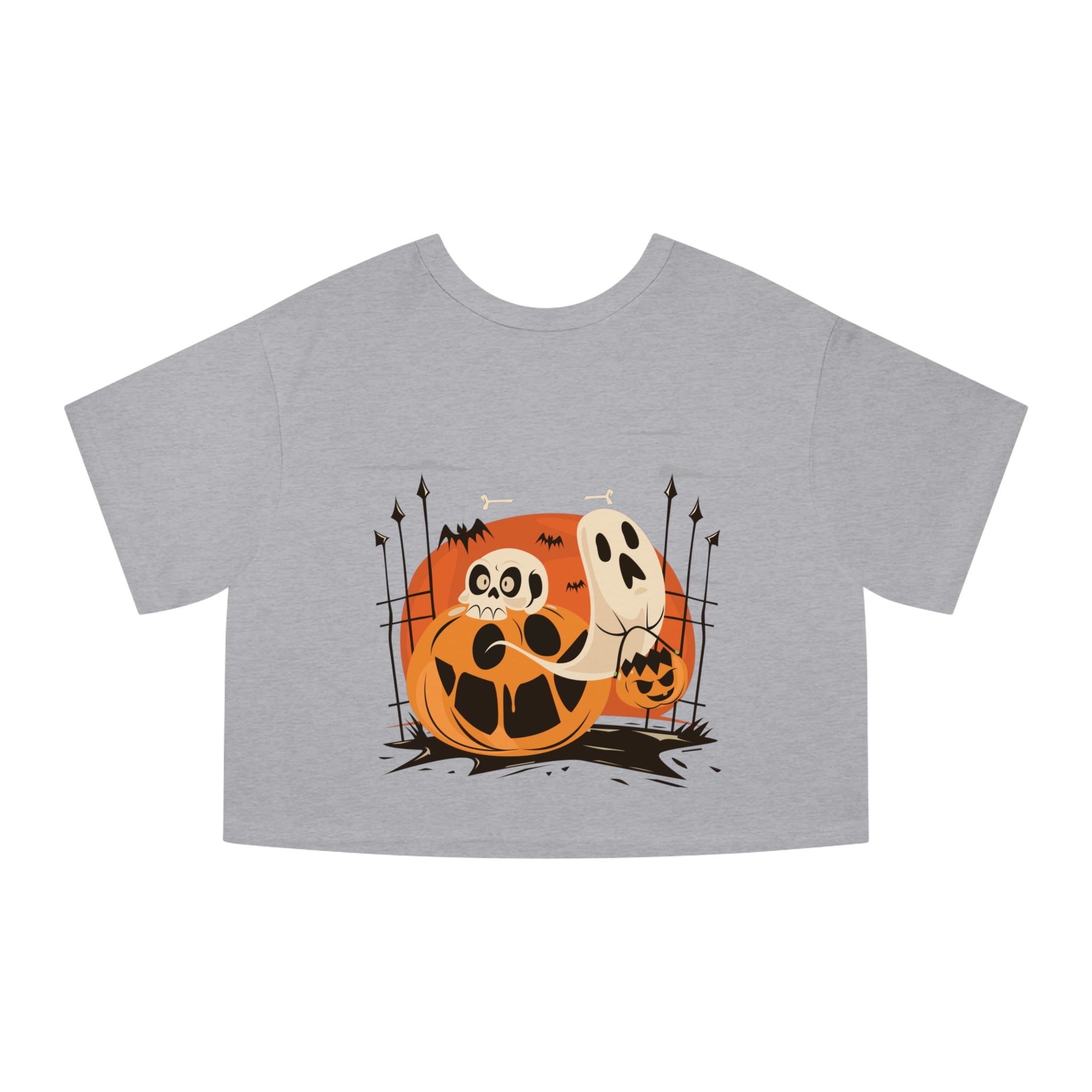 Halloween with Pumpkins | Champion Women's Heritage Cropped T-Shirt