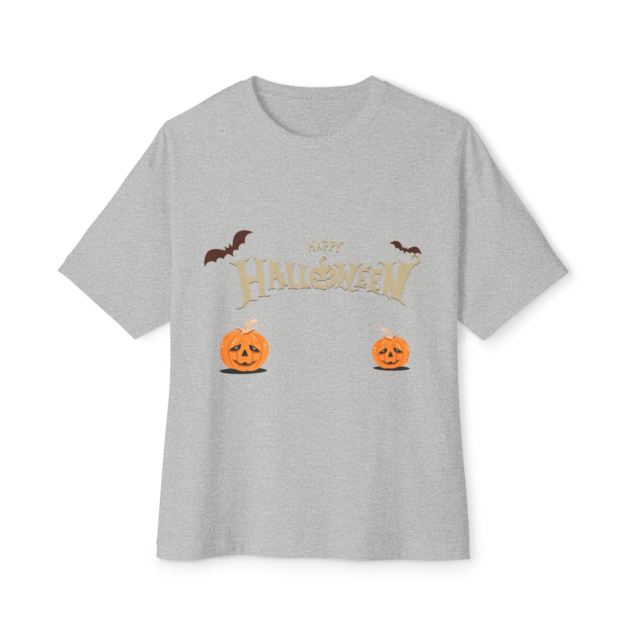 Halloween with Pumpkins | Unisex Oversized Boxy Tee