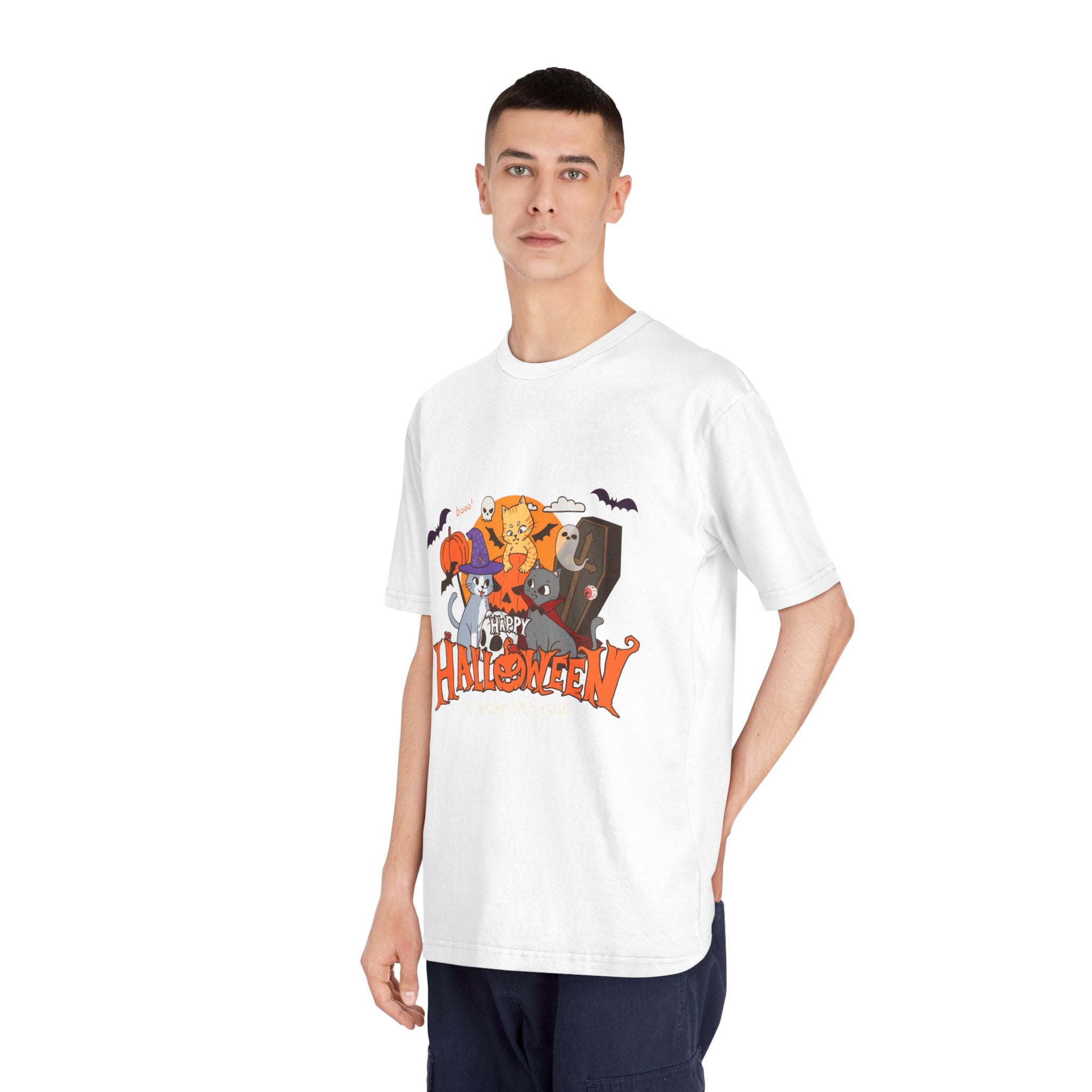 Halloween is Better with Cats | Unisex Classic Crewneck T-Shirt