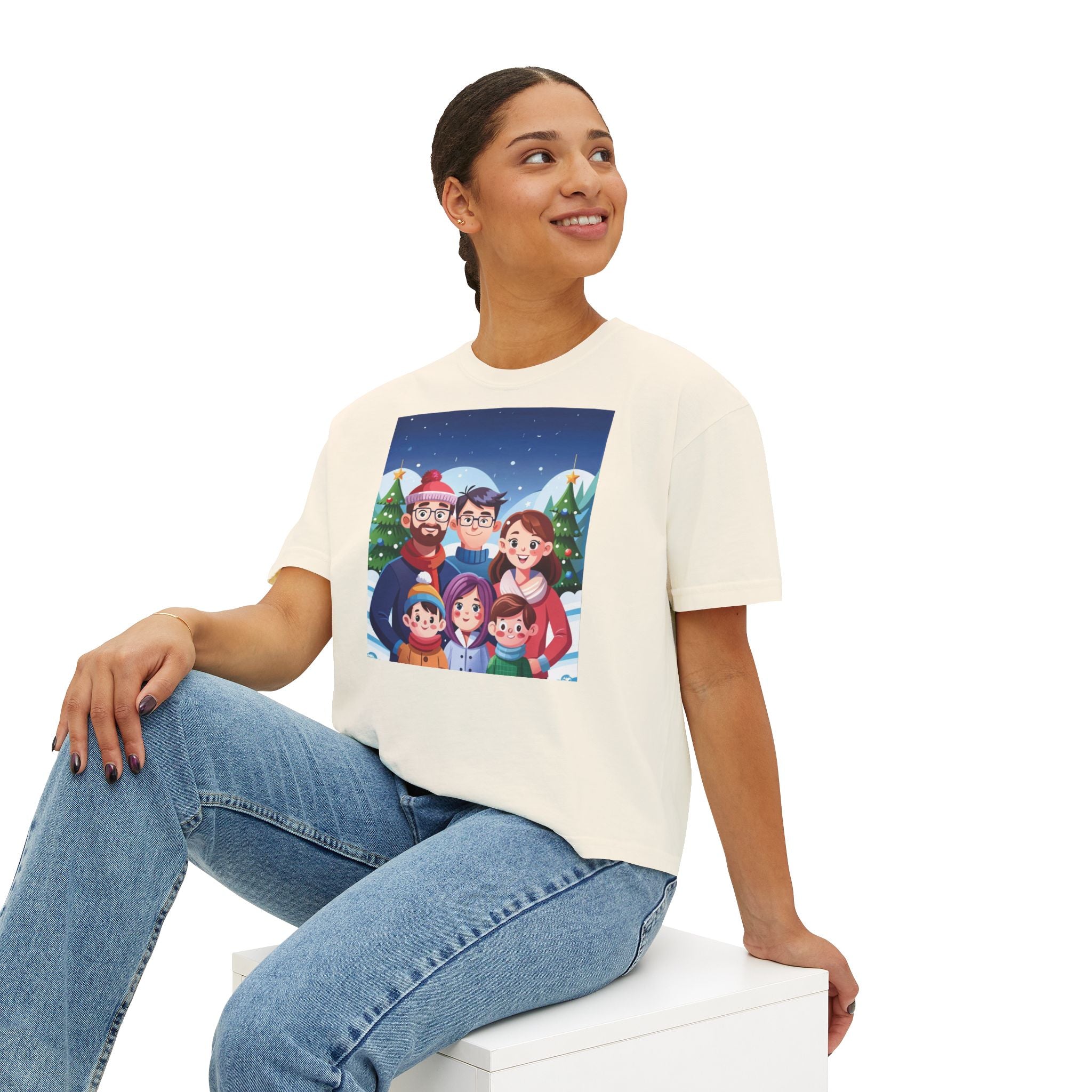 HAPPY CHRISTMAS DAY Women's Boxy Tee