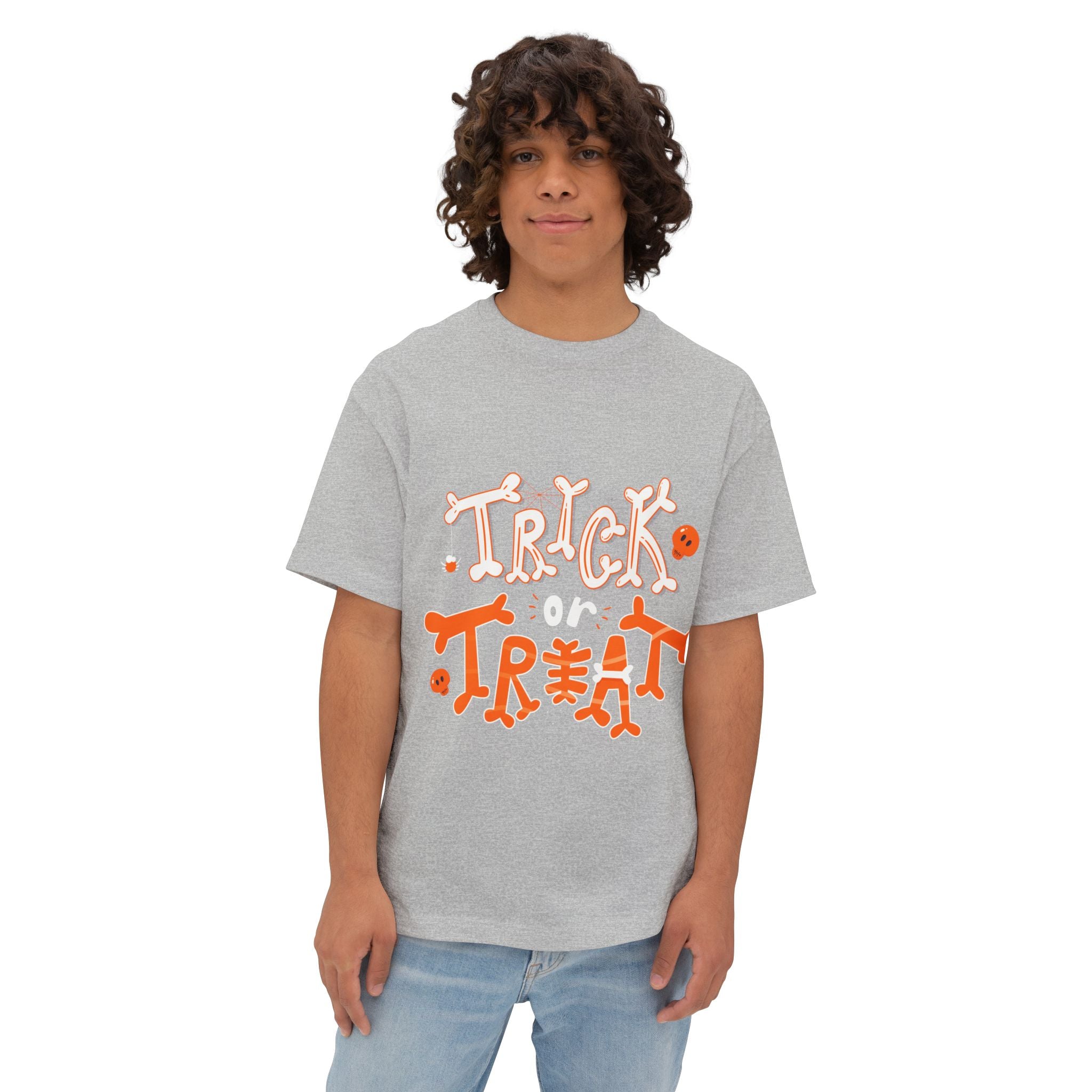 Halloween Trick or Treat | Unisex Oversized Boxy Tee