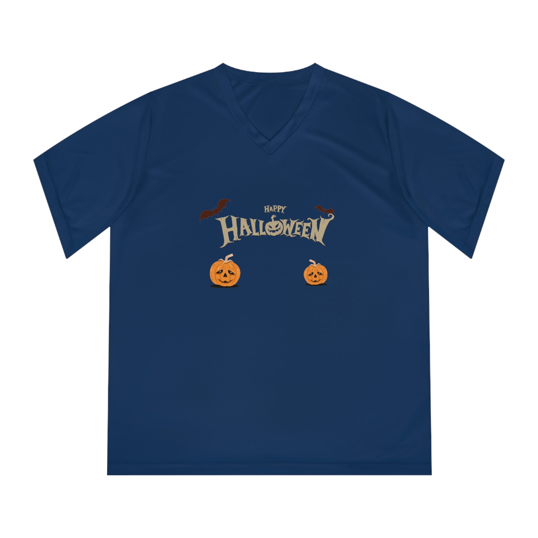 Halloween with Pumpkins | Women's Performance V-Neck T-Shirt