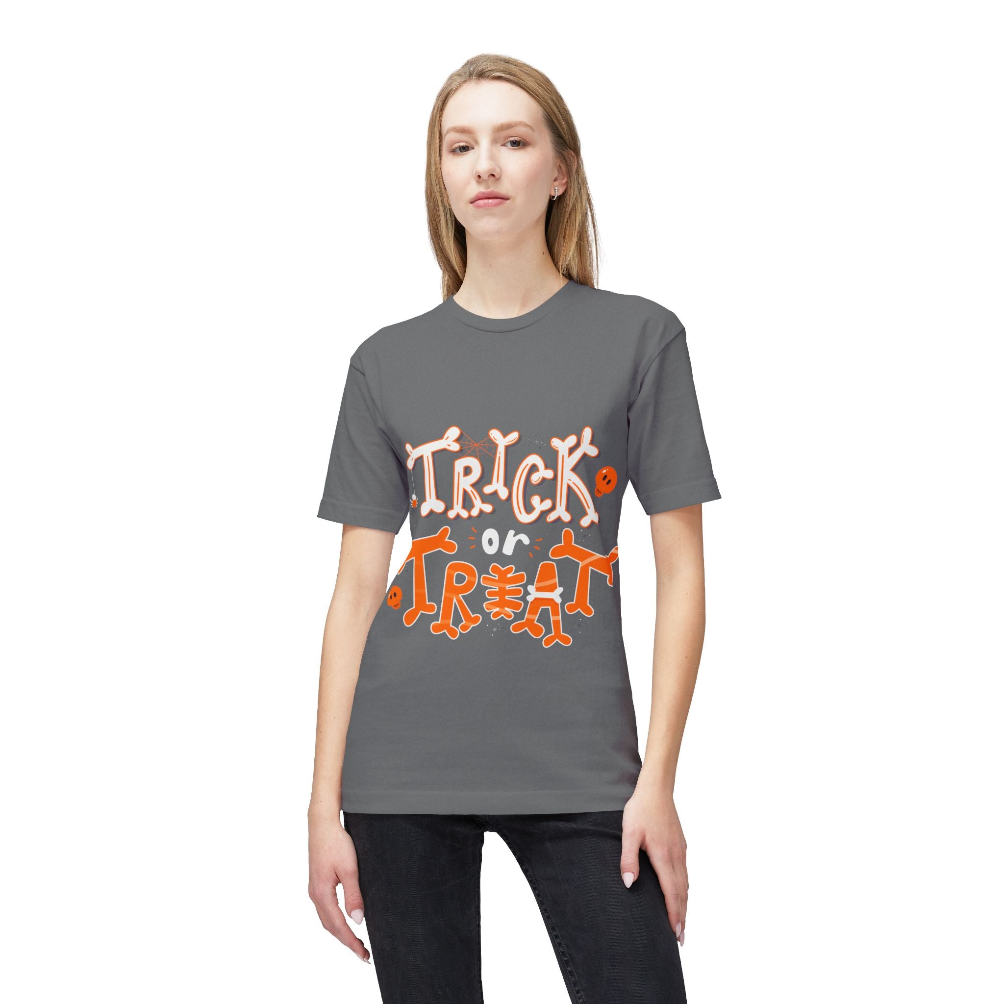 Halloween Trick or Treat | Unisex Midweight T-shirt, Made in US