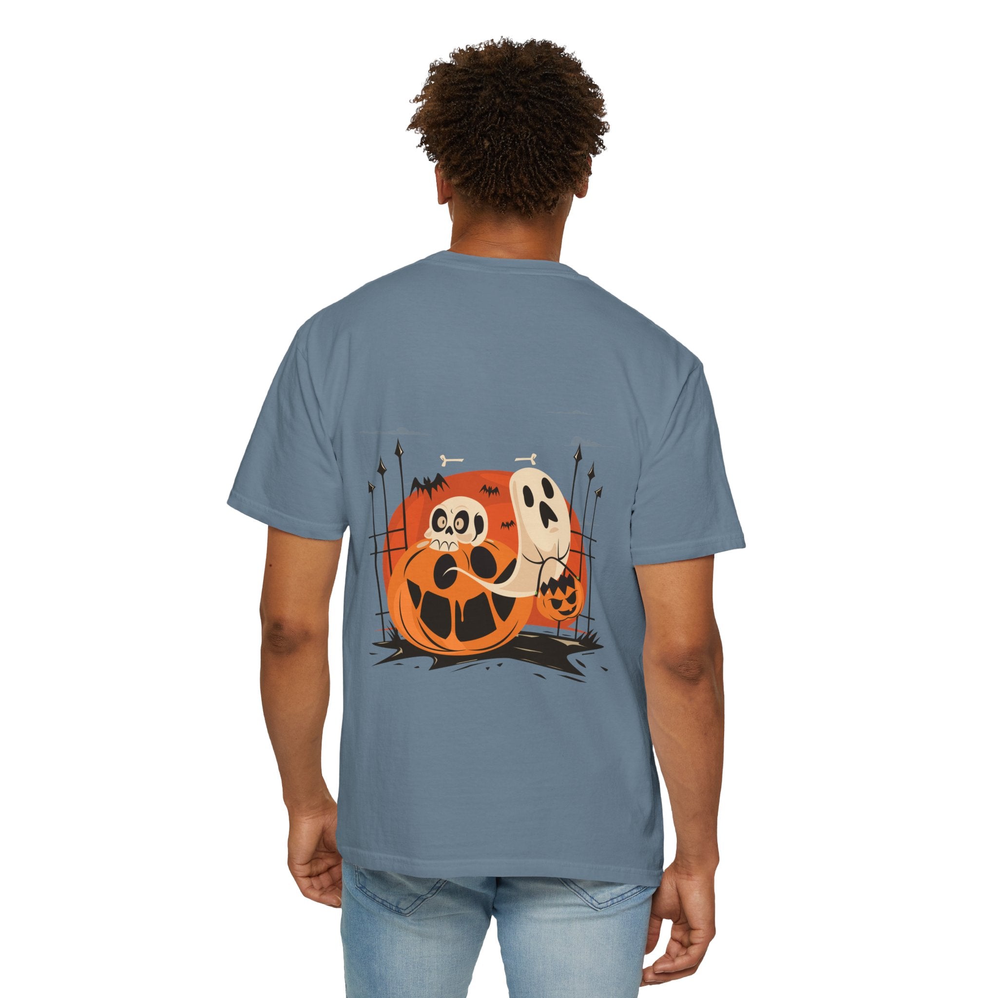 Halloween with Pumpkins | Unisex Garment-Dyed T-shirt