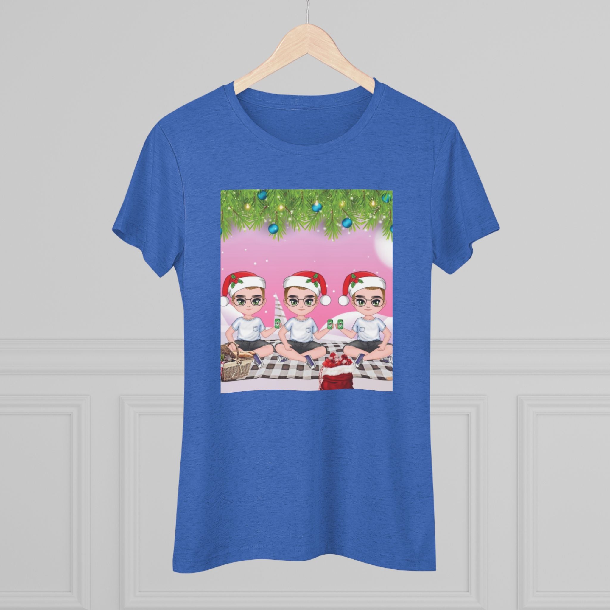 HAPPY CHRISTMAS DAY Women's Triblend Tee