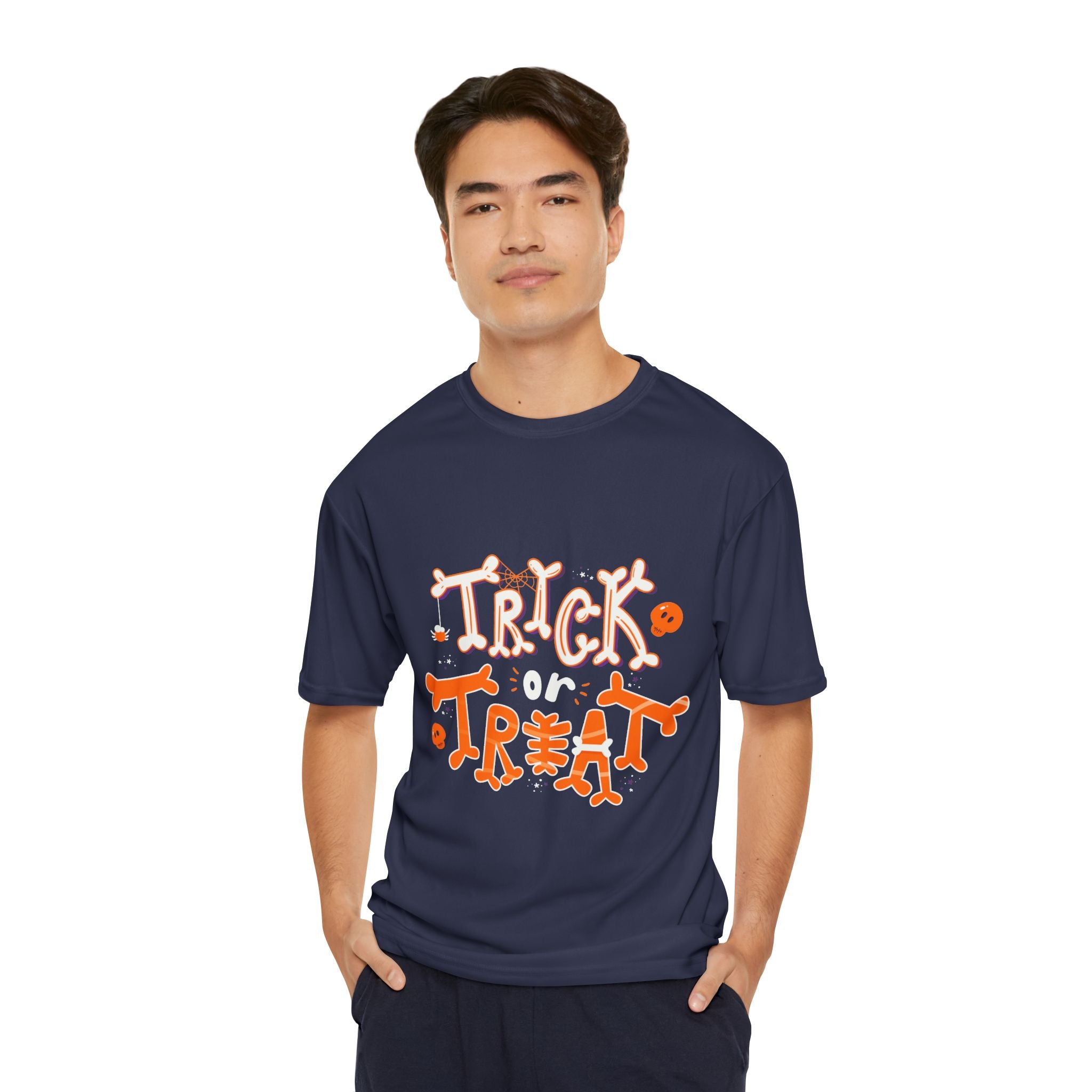 Halloween with Pumpkins | Men's Performance T-Shirt