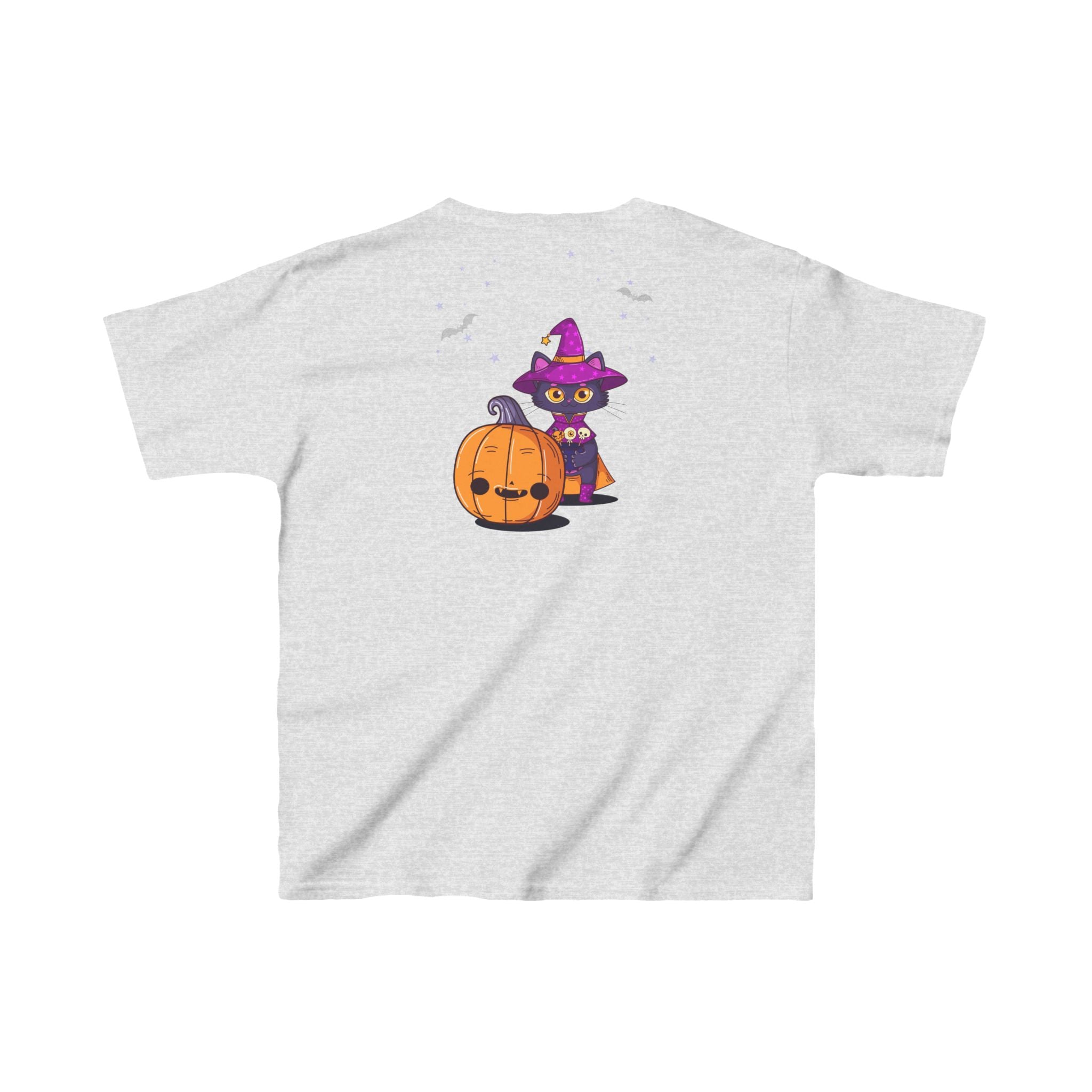 Halloween with Witch's Cats | Kids Heavy Cotton Tee