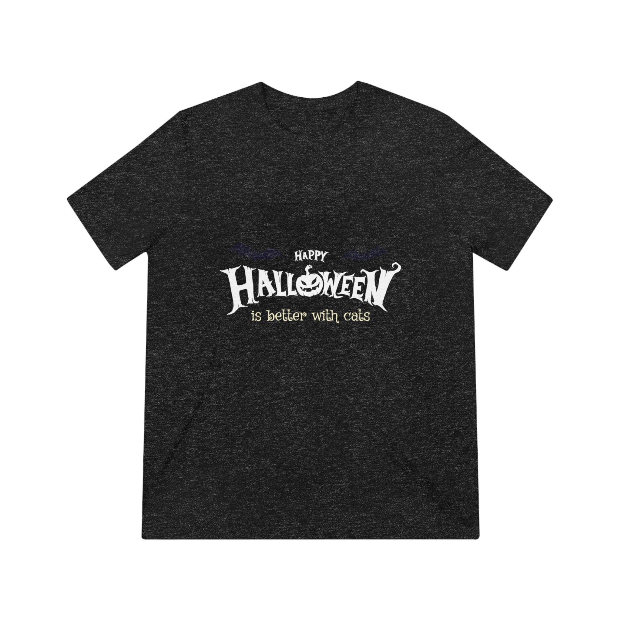 Halloween with Witch's Cats | Unisex Triblend Tee