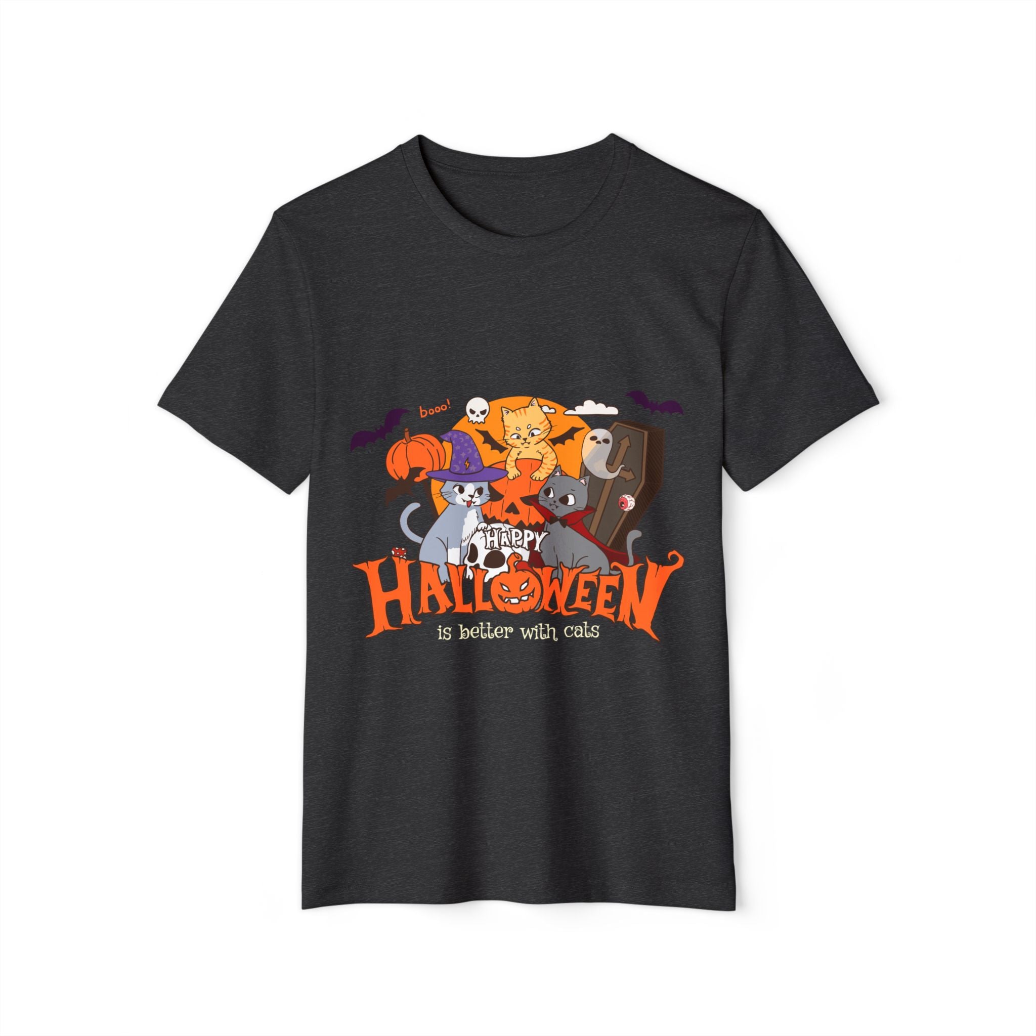 Halloween is Better with Cats | Unisex Recycled Organic T-Shirt