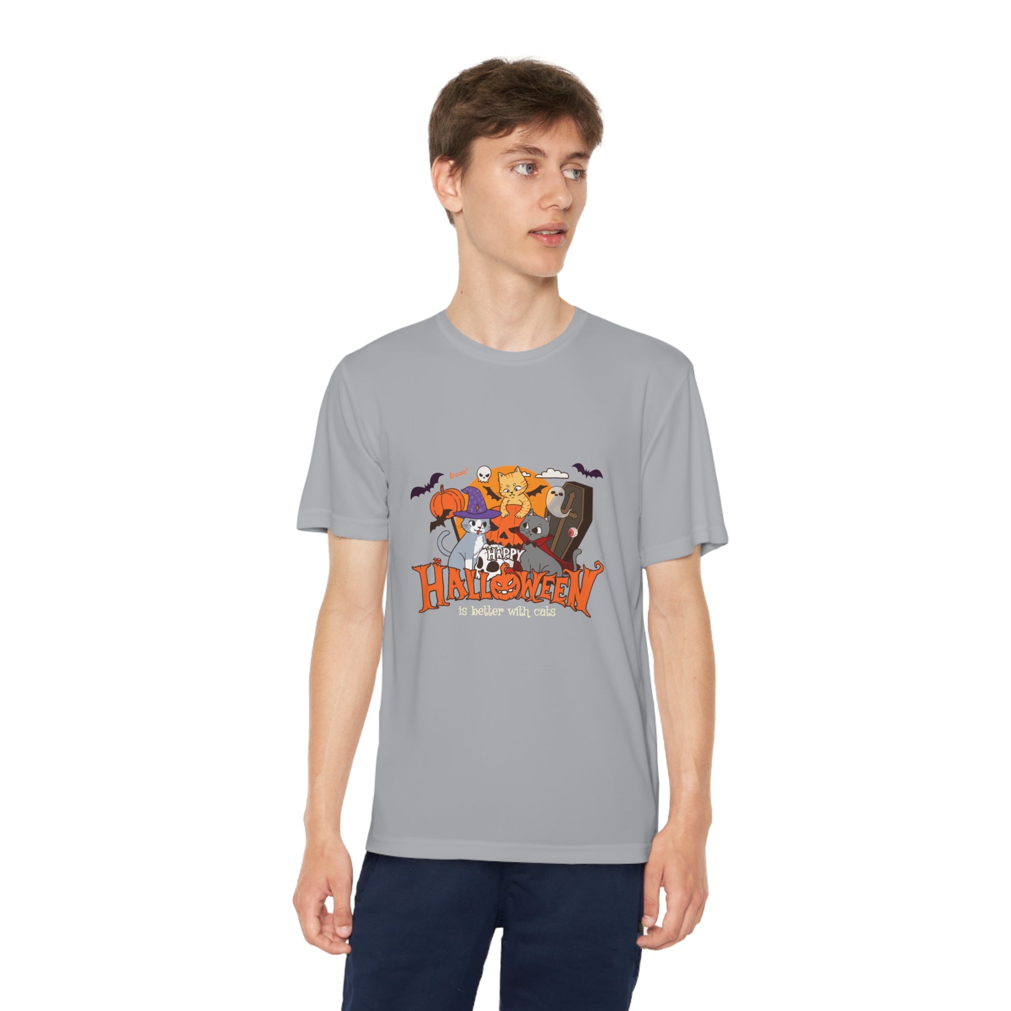 Halloween is Better with Cats | Youth Competitor Tee