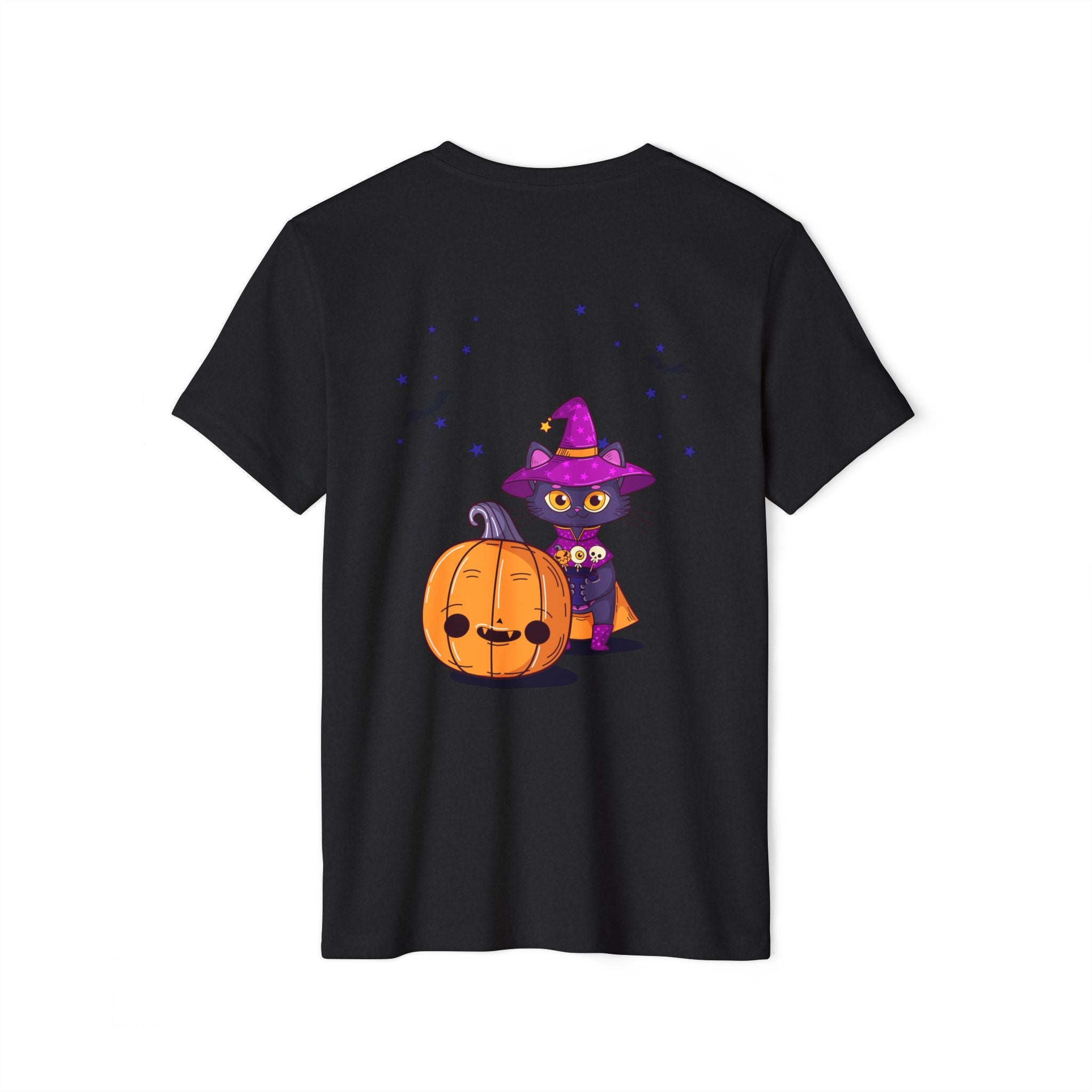 Halloween with Witch's Cats | Unisex Recycled Organic T-Shirt