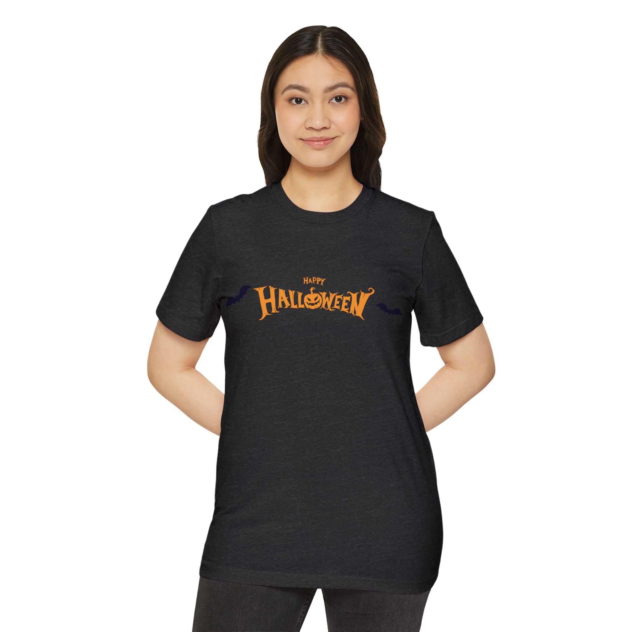 Halloween with Bats | Unisex Recycled Organic T-Shirt