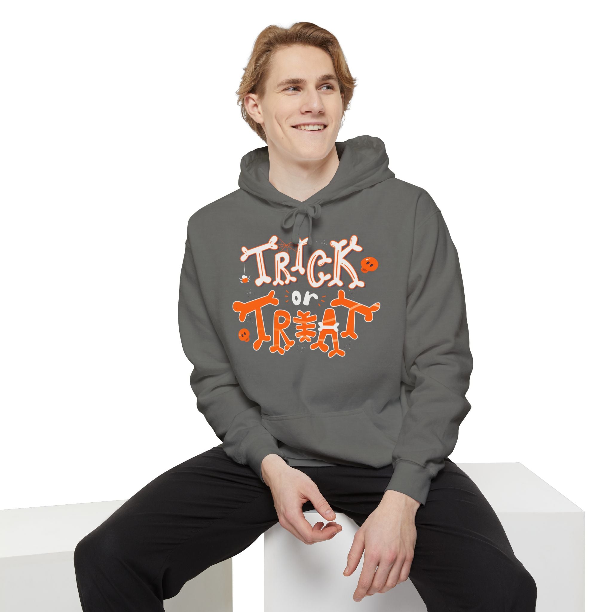 Halloween Trick or Treat | Unisex Garment-Dyed Hoodie