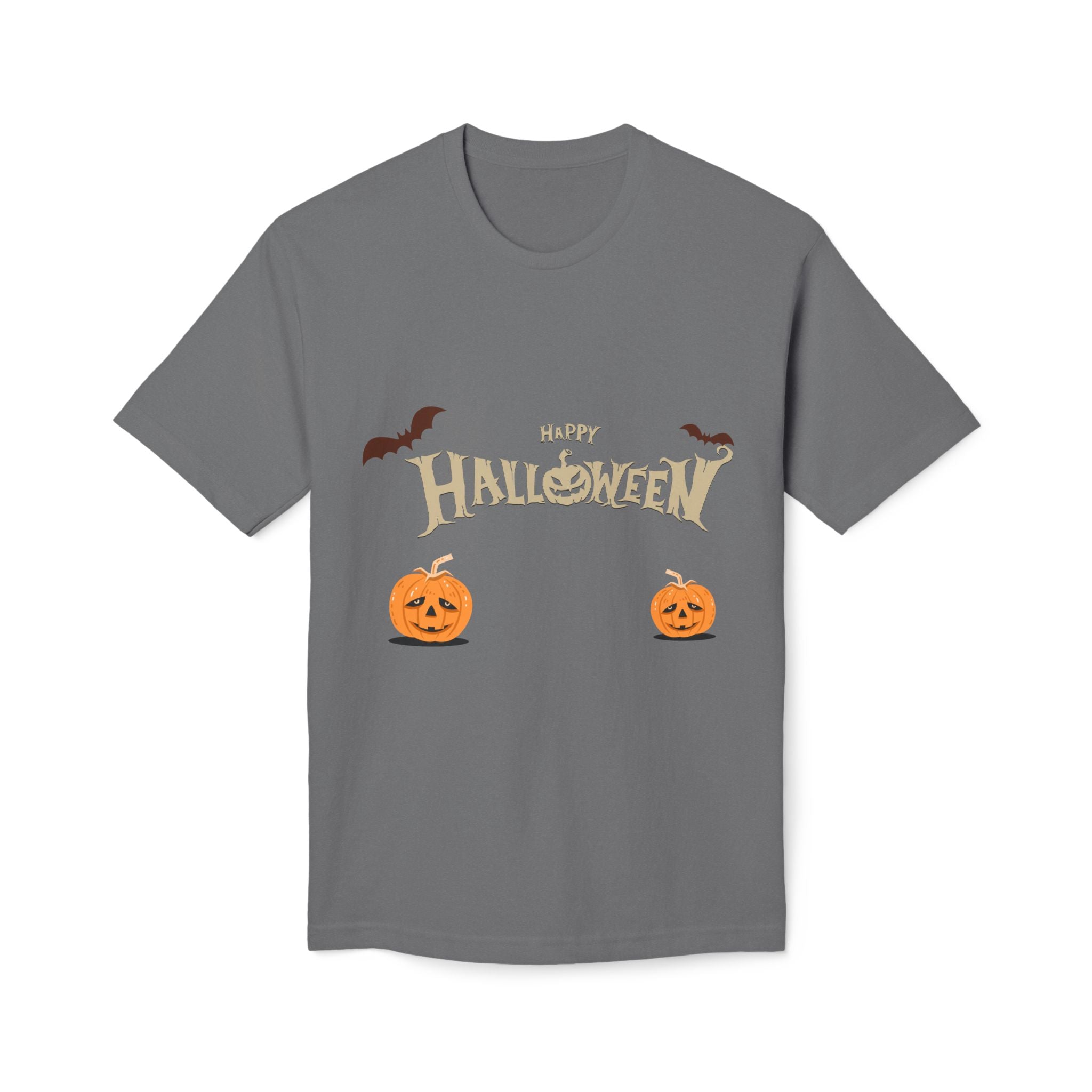Halloween with Pumpkins | Unisex Midweight T-shirt, Made in US