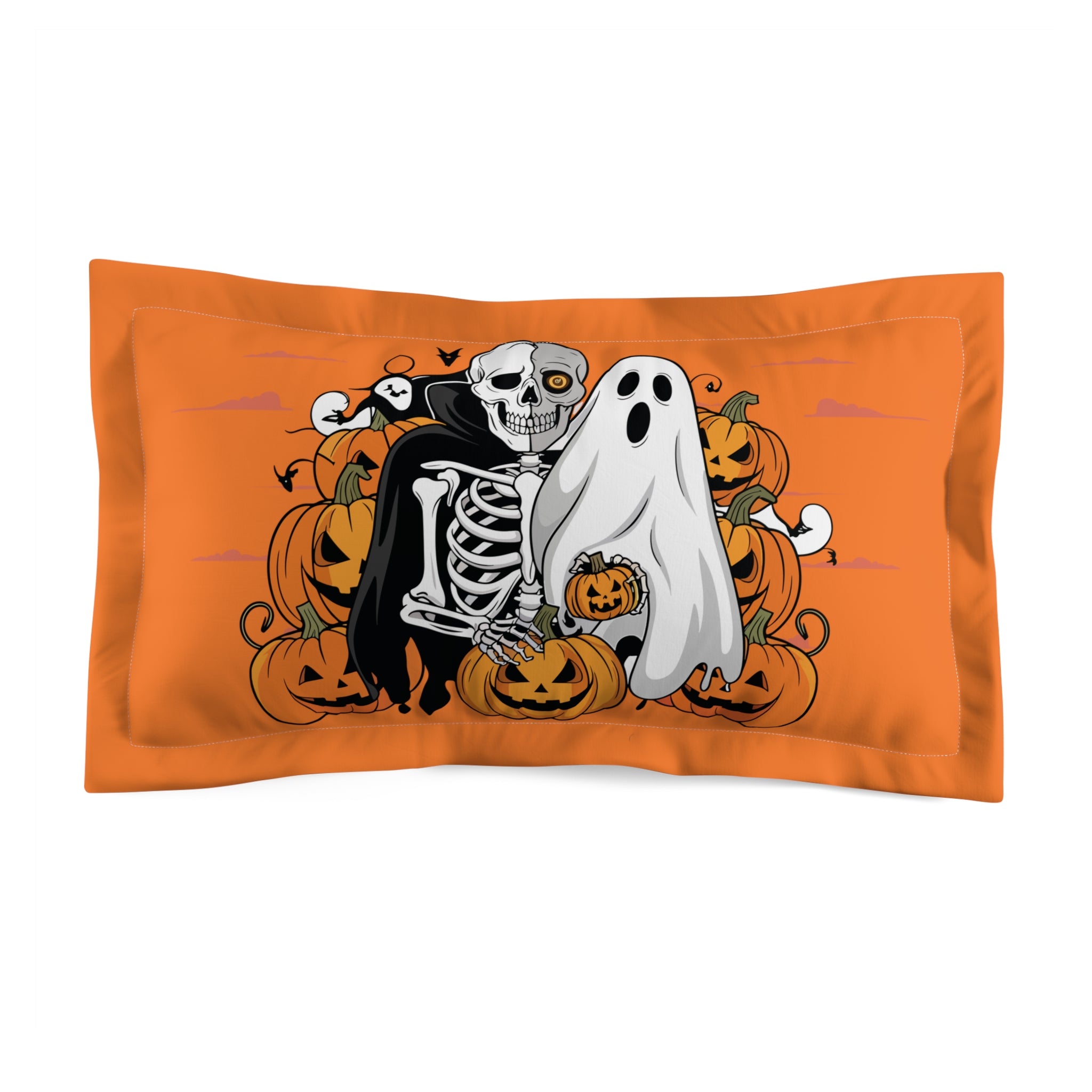 Halloween with Skeleton | Microfiber Pillow Sham