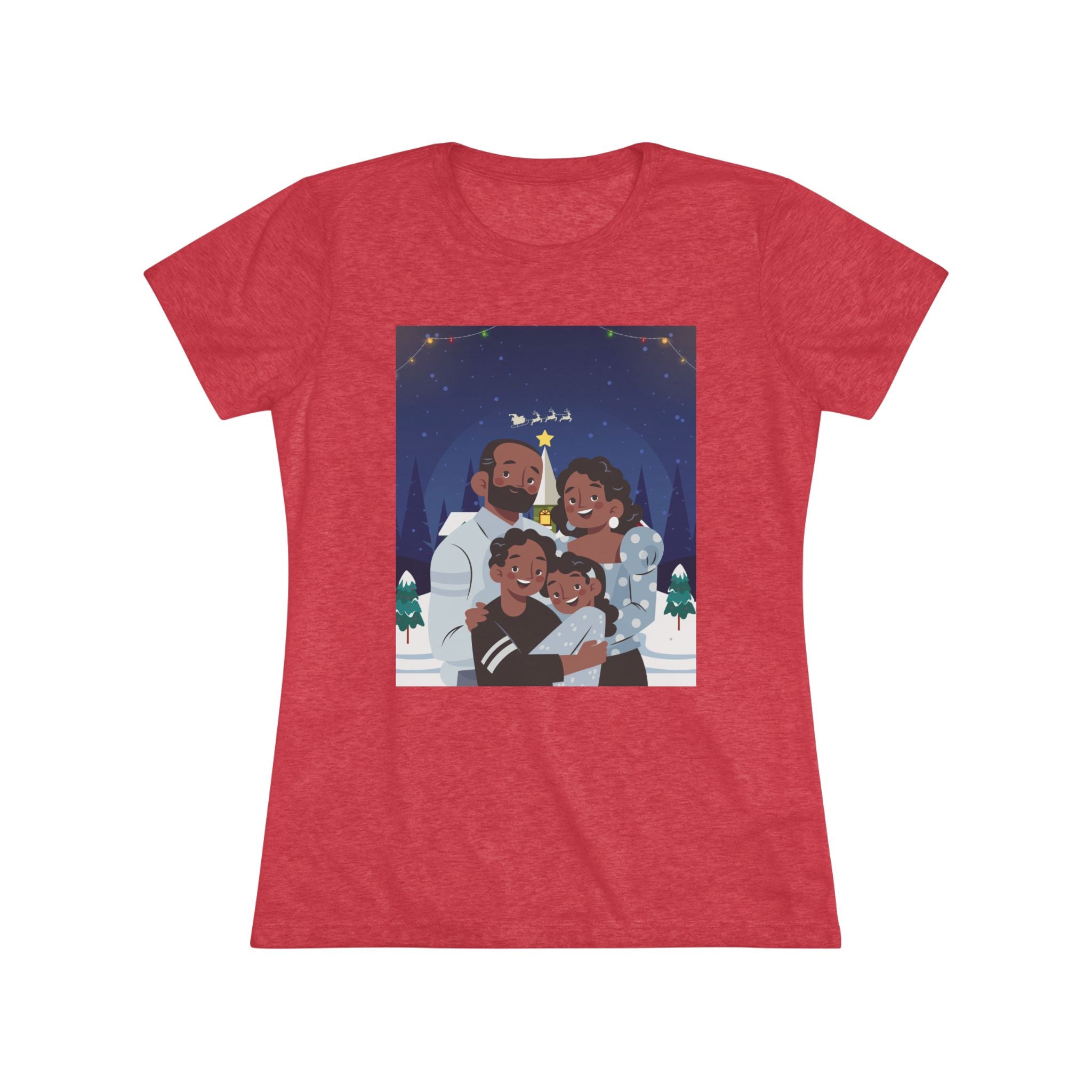 HAPPY CHRISTMAS DAY Women's Triblend Tee