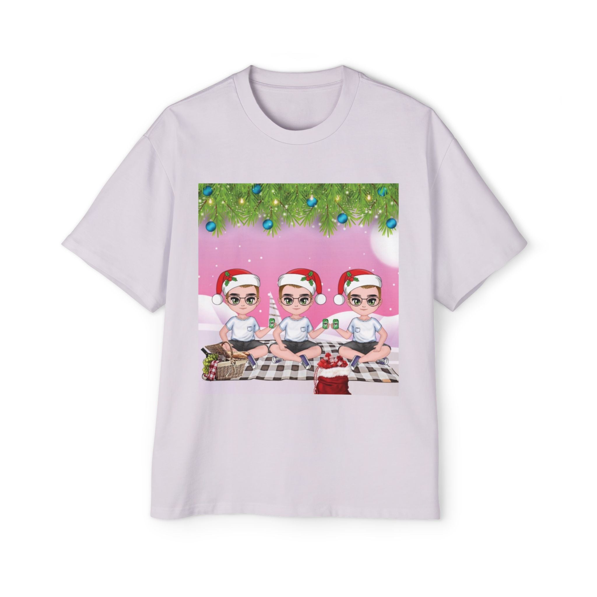 Christmas Friends | Men's Heavy Oversized Tee