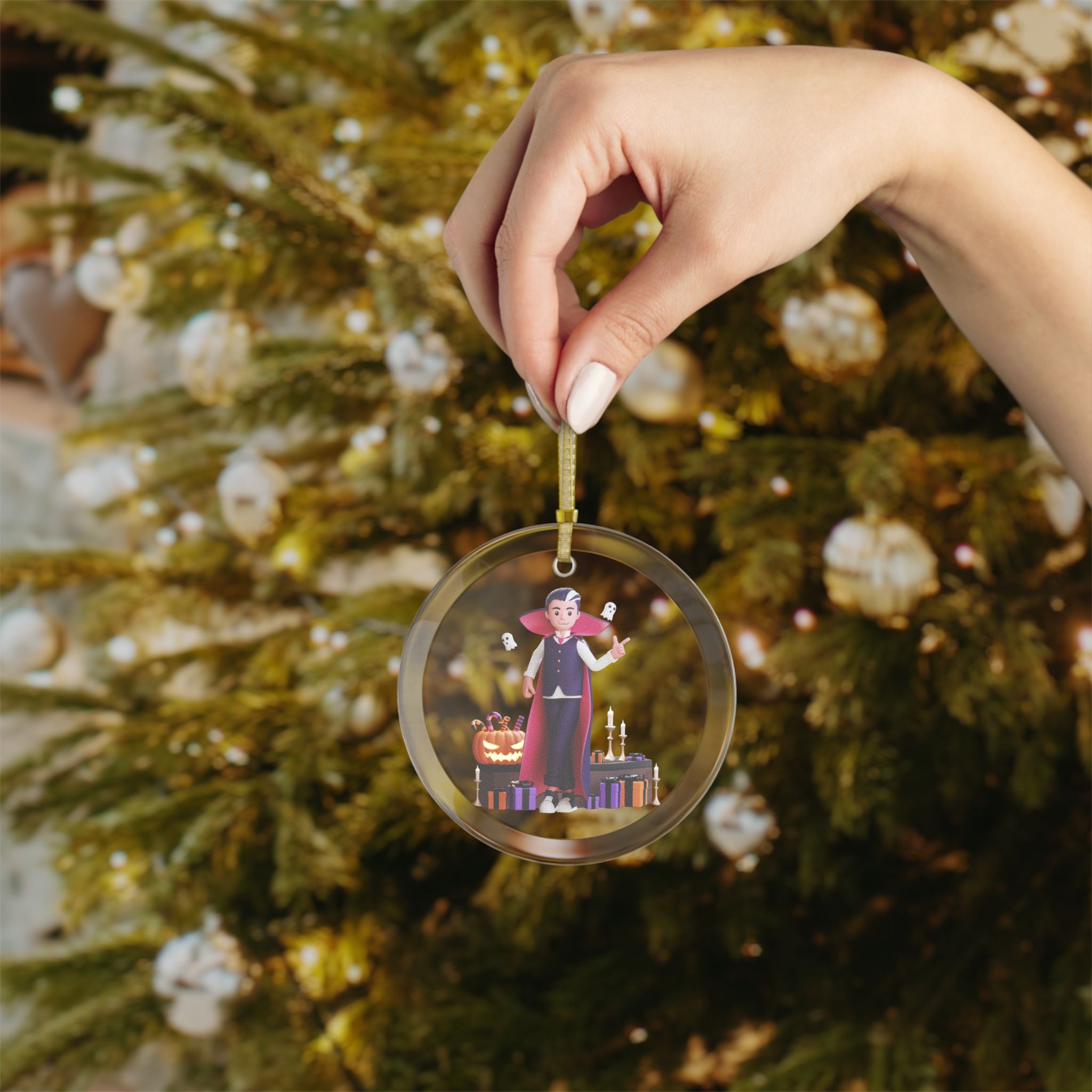 Vampire’s Halloween Gift Surprise | Glass Ornaments