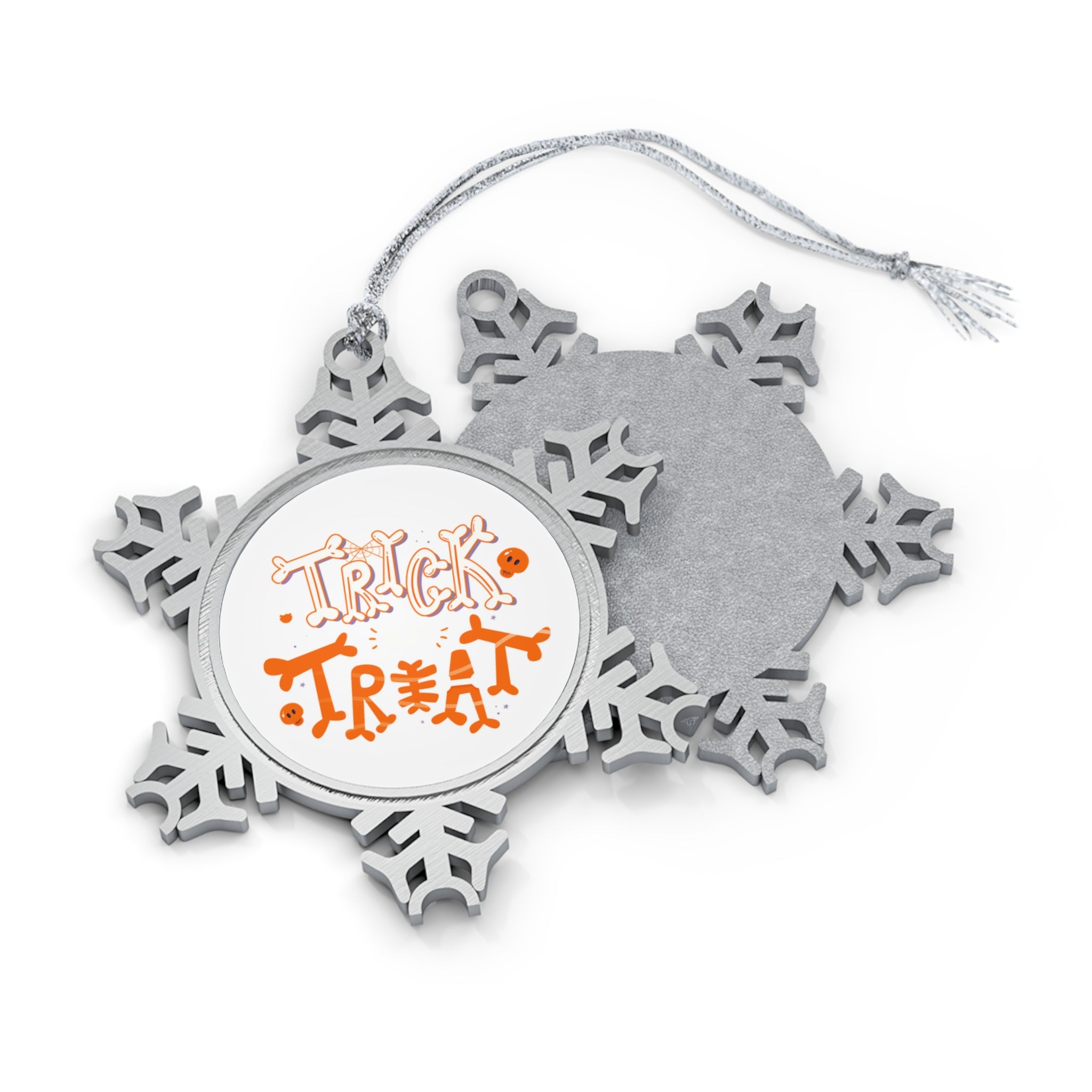 Halloween Trick or Treat | Pewter Snowflake Ornament