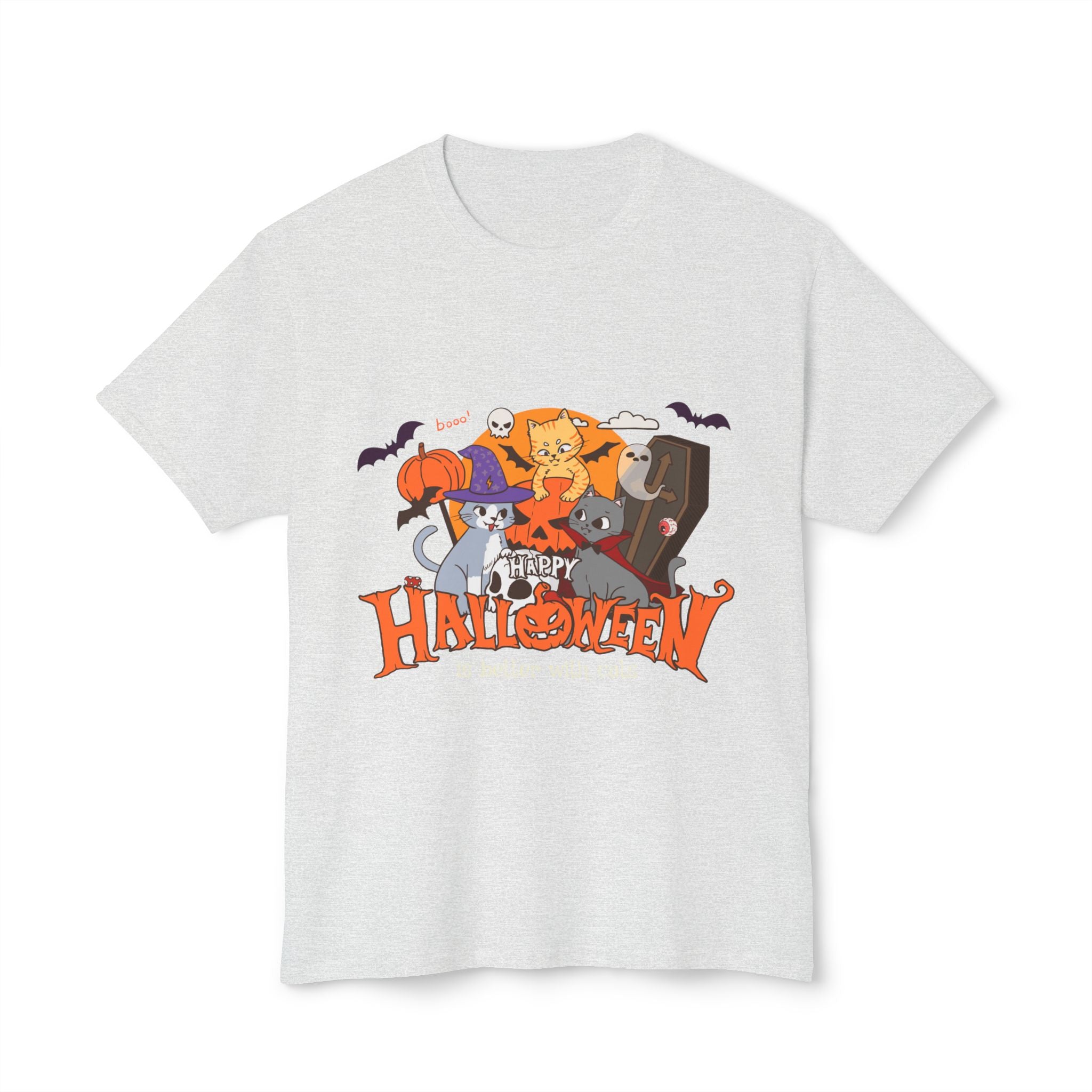 Halloween is Better with Cats | Unisex HD Cotton™ T-shirt