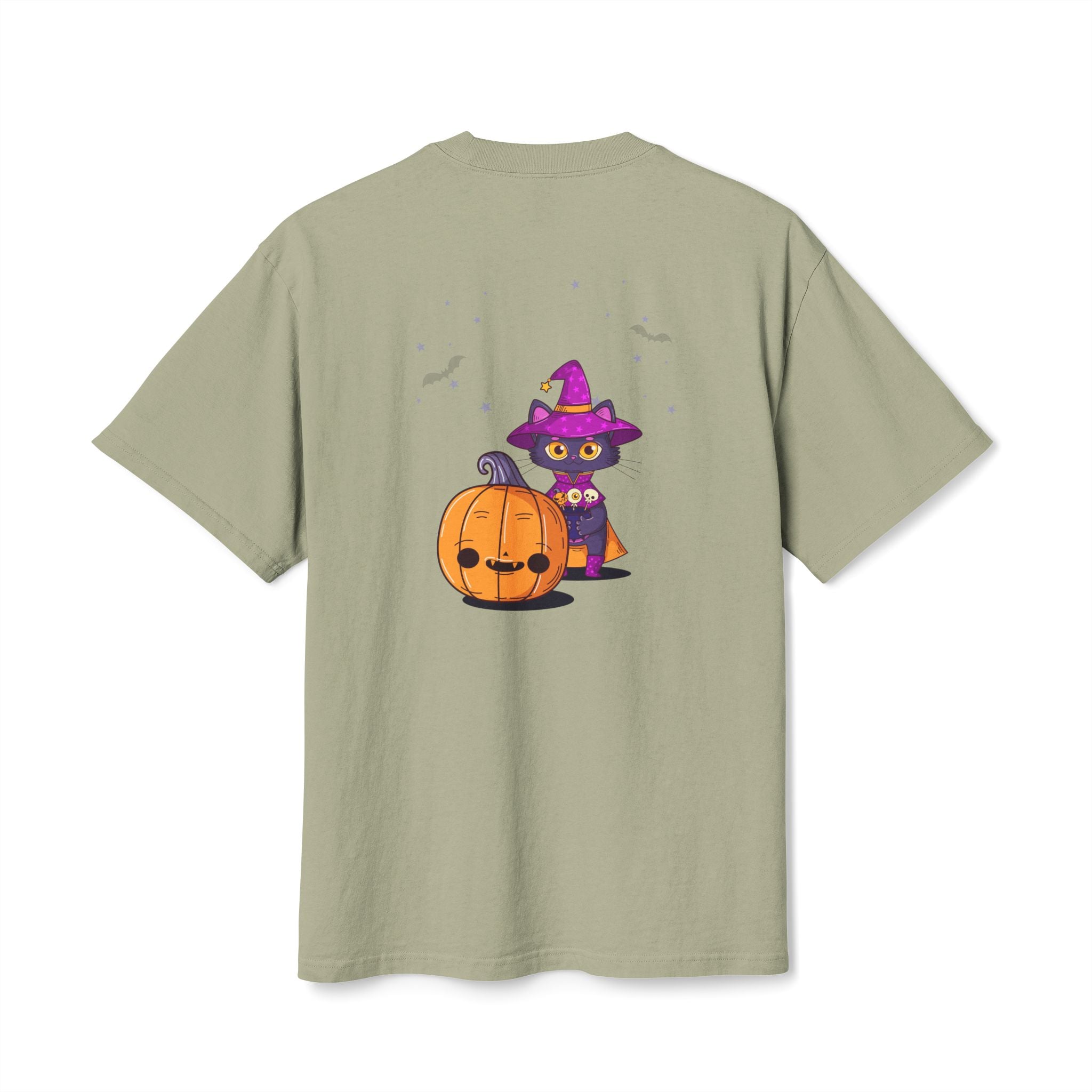 Halloween with Witch's Cats | Unisex Heavy Faded Tee